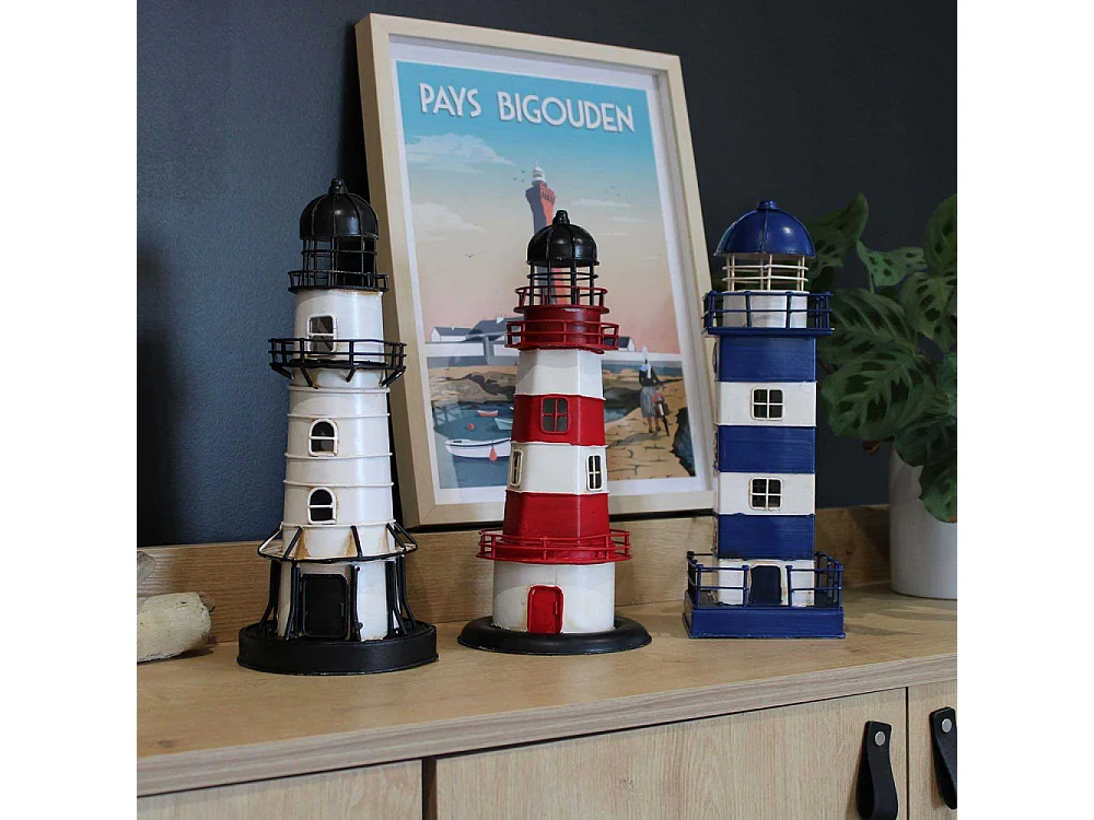 Phare en métal à led 32 cm Modèle 2