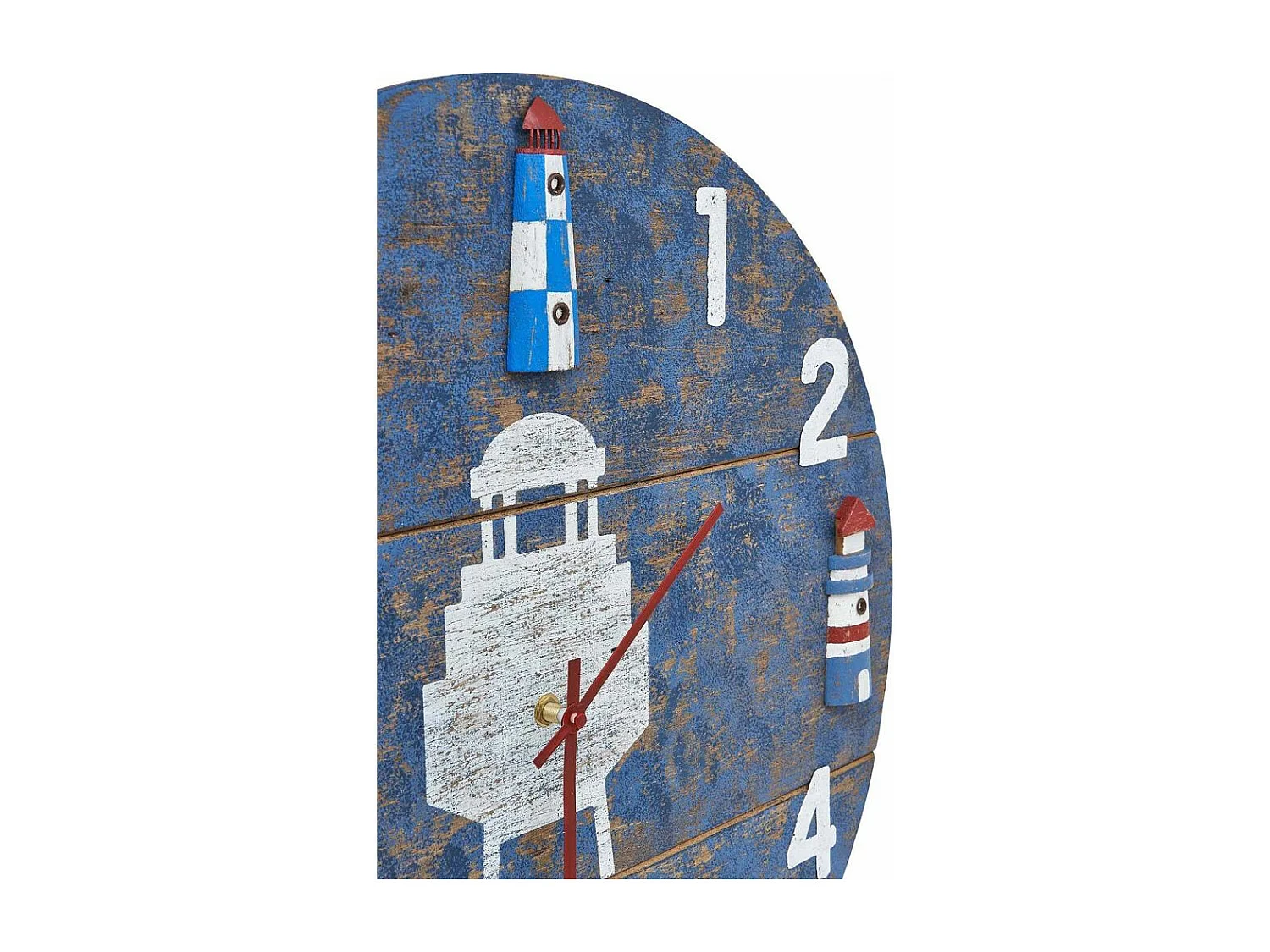 Horloge en bois Phare 50 cm