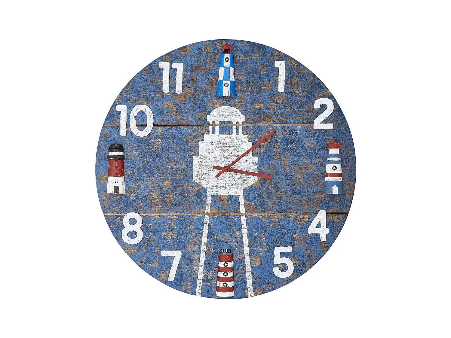 Horloge en bois Phare 50 cm