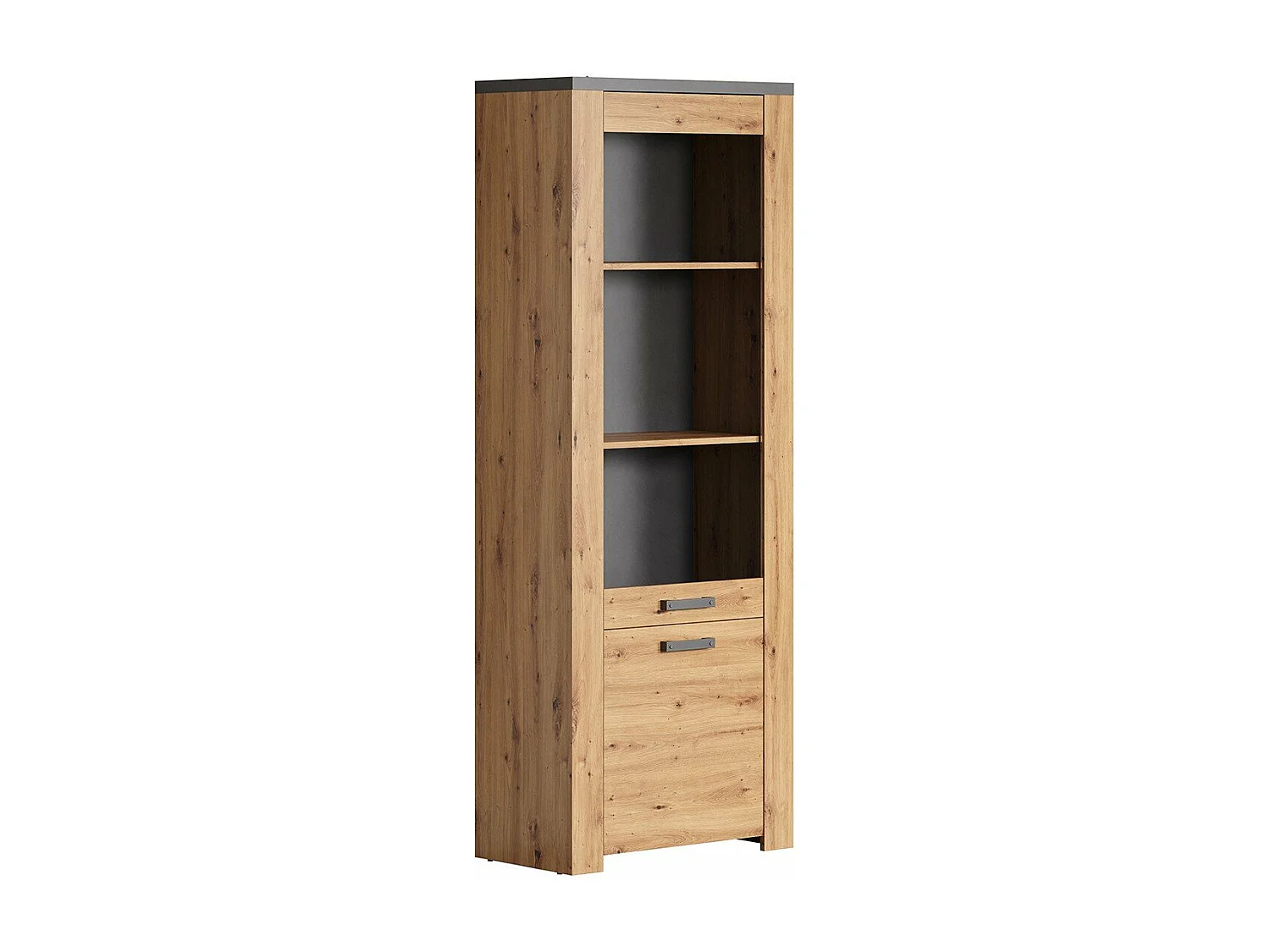 Dressoir 2 Deuren waarvan 1 van gehard glas H199 cm - Follow