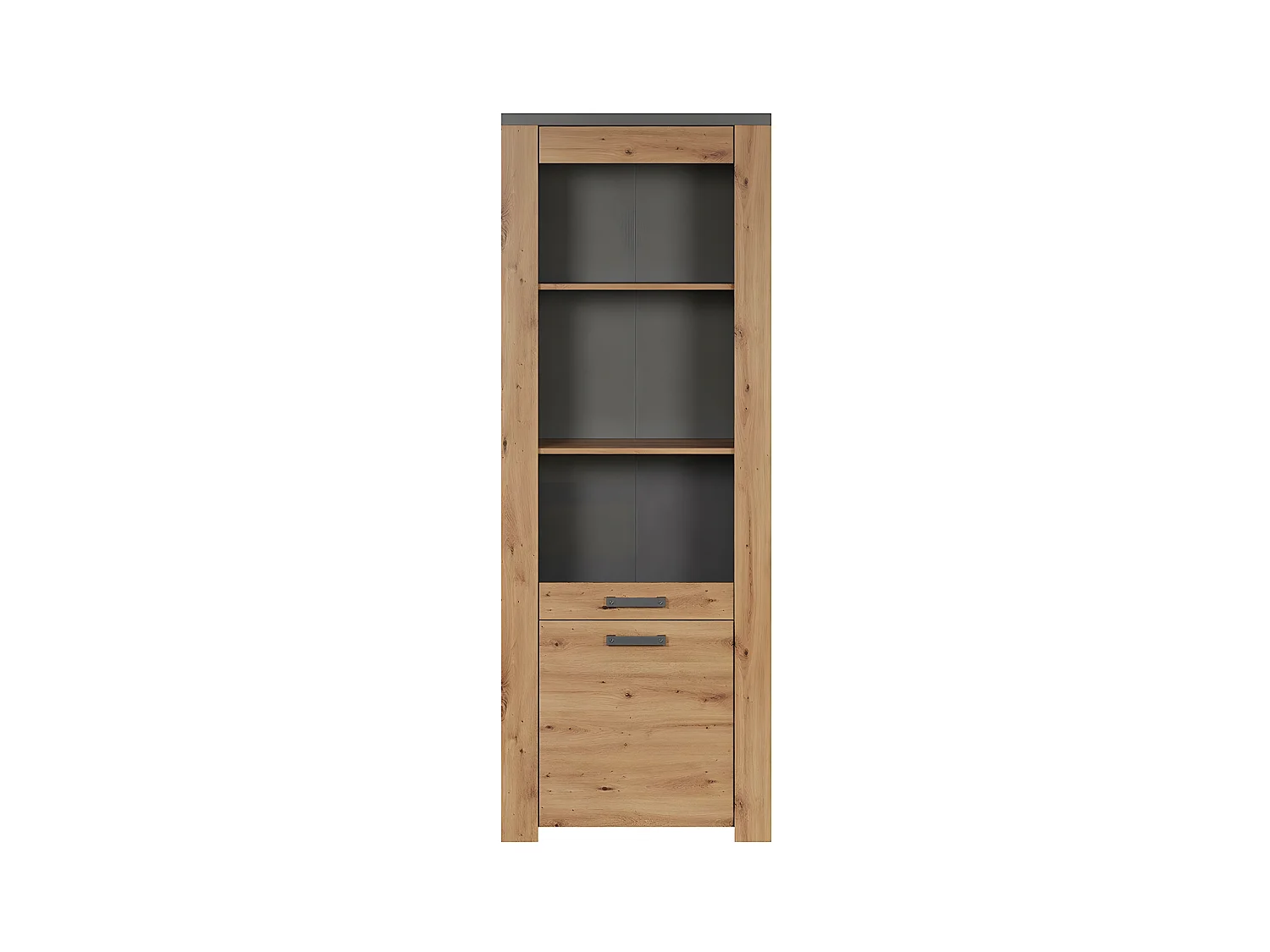 Vaisselier 2 Portes dont 1 en verre trempé H199 cm - Follow