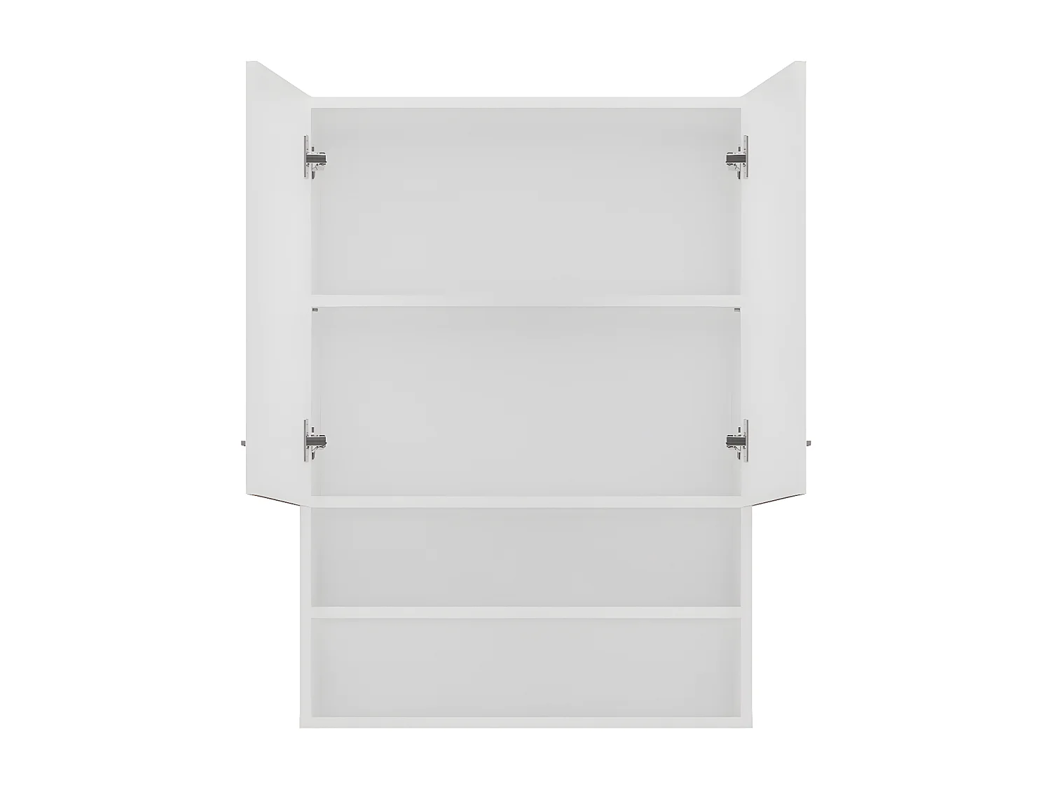 NELLIO - Armoire de toilette murale - Meuble SDB à suspendre - 64x30x90cm - Rangement Salle de bain