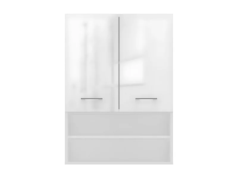 NELLIO - Armadio a specchio a parete - Armadio a muro per il bagno - 64x30x90cm - Contenitore per il bagno