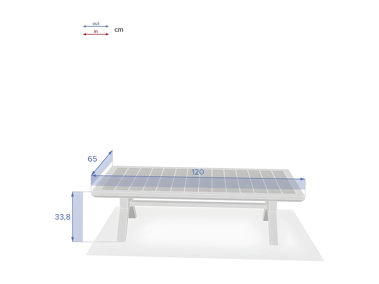 Table basse extérieure bois d'acacia Papouasie Hespéride