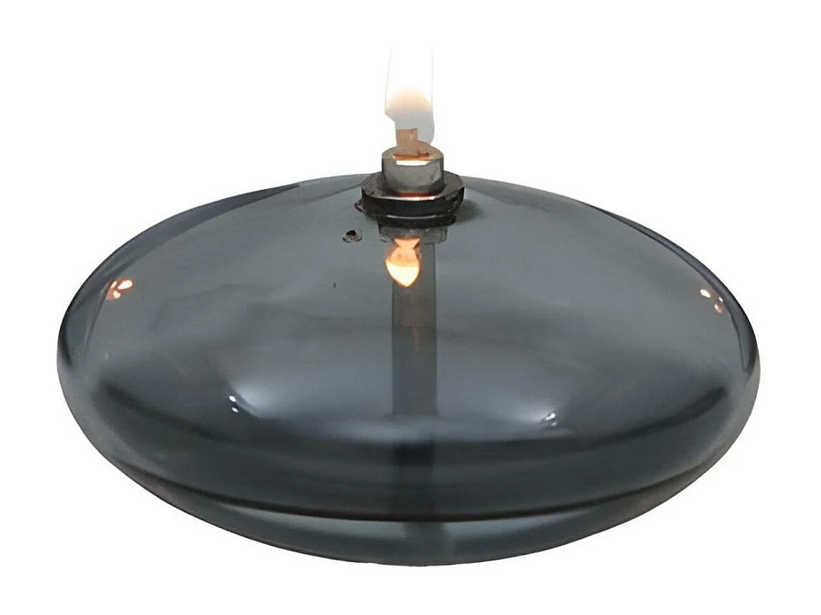 Lampe à huile en verre Ellipse 9 x 18 cm