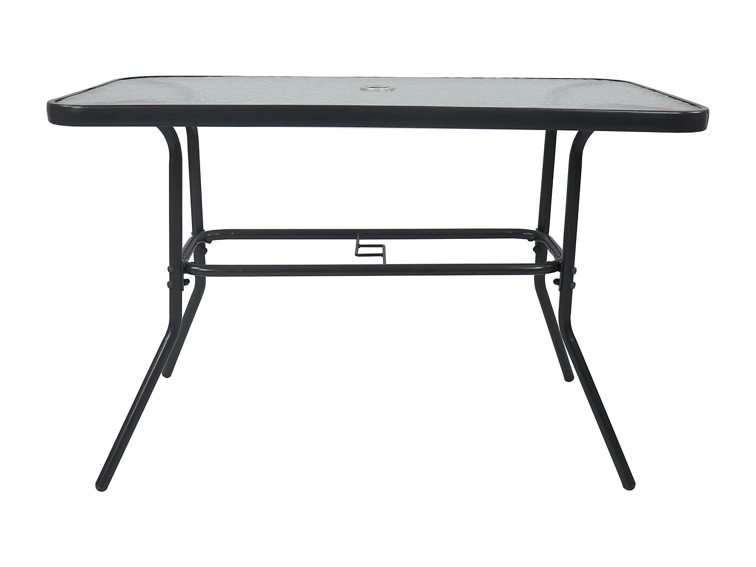 Tavolo da pranzo da giardino in vetro 110x55