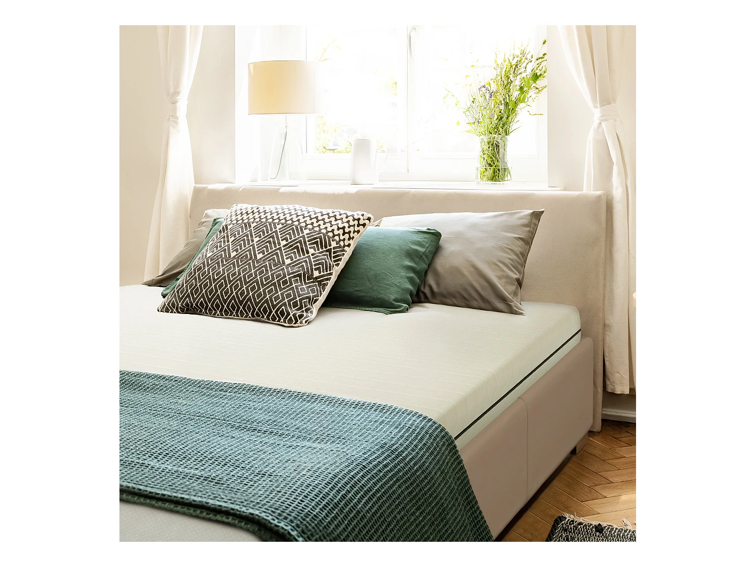 Matelas 100 x 200 cm soutien ferme grand confort épaisseur 15cm