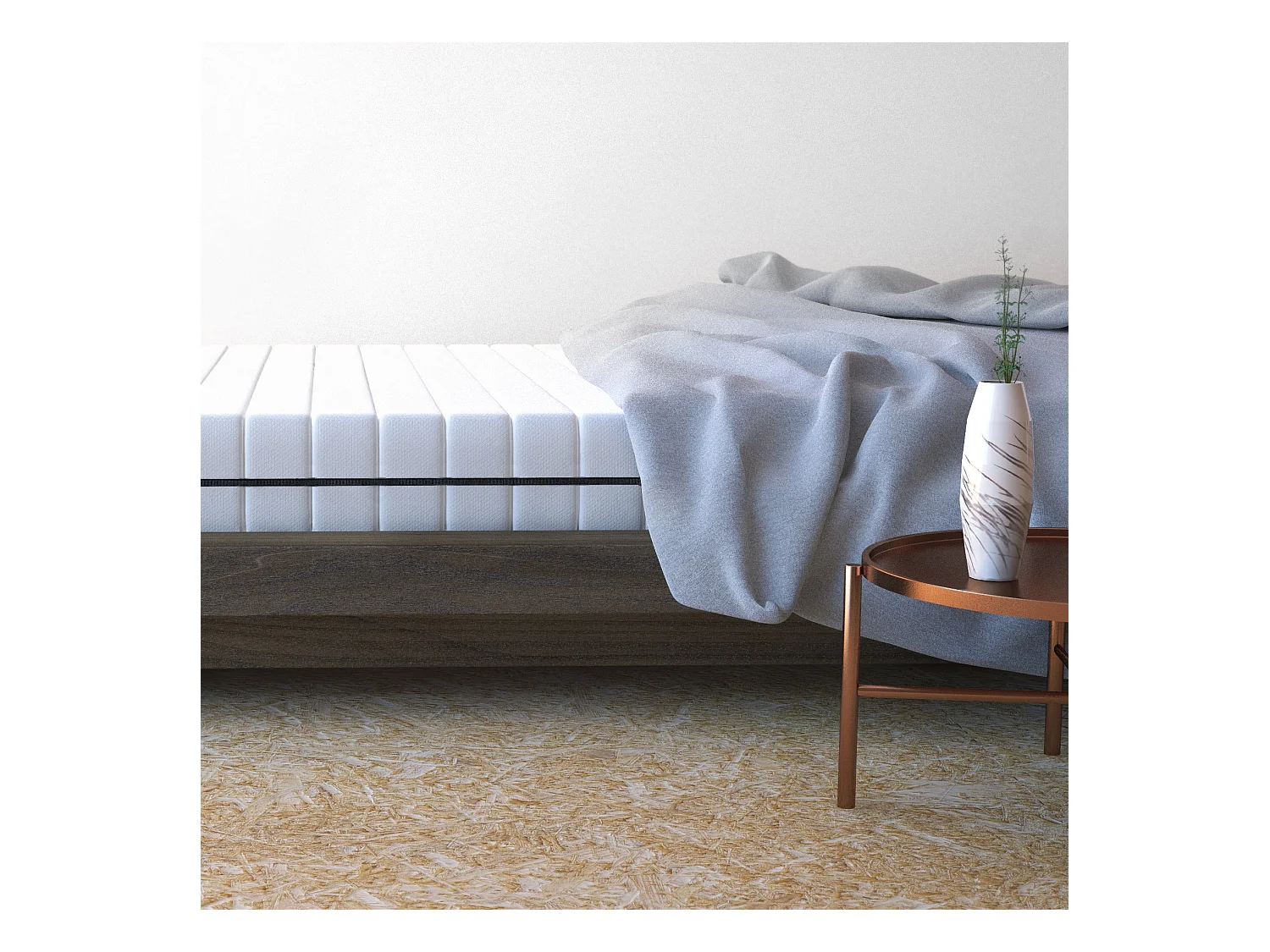 Matelas 100 x 200 cm en mousse - soutien ferme épaisseur 10 cm