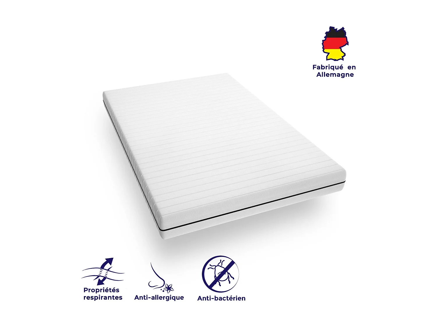 Matelas 90x190 soutien ferme Matelas grand confort épaisseur 15cm