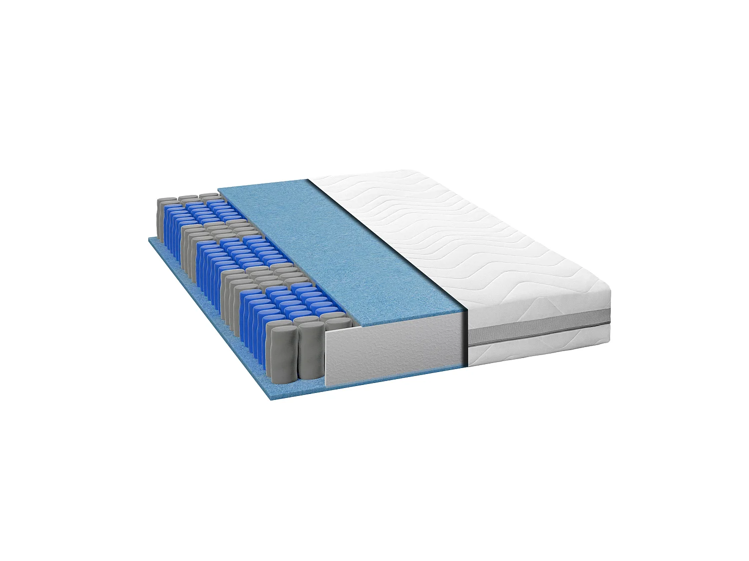 Matras 140x200 cm met pocketveren, stevigheid H3 en H4 van Mister Sandman.