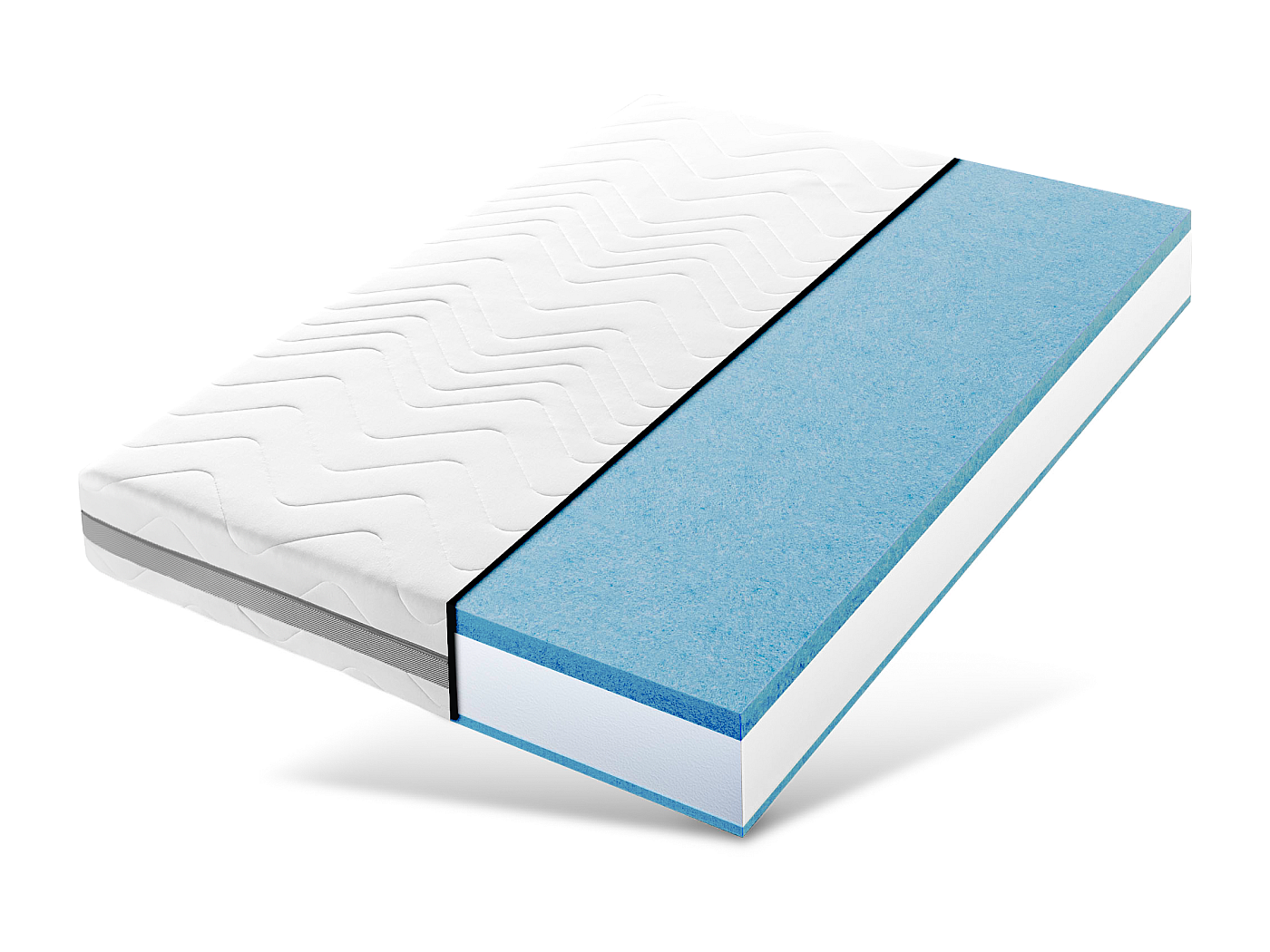 FDM HOME MAX Matras 160x200 cm Dubbelzijdig Pocketvering Matras Hardheidsgraad H3 H4 Kokosnoot 24 cm Hoog 7 Comfortzones met Hypoallergene Wasbare
