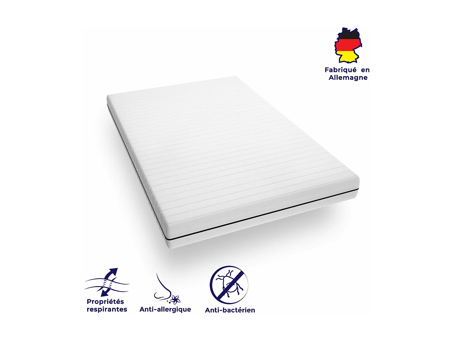 Matelas 120x190 soutien ferme Matelas grand confort épaisseur 15cm