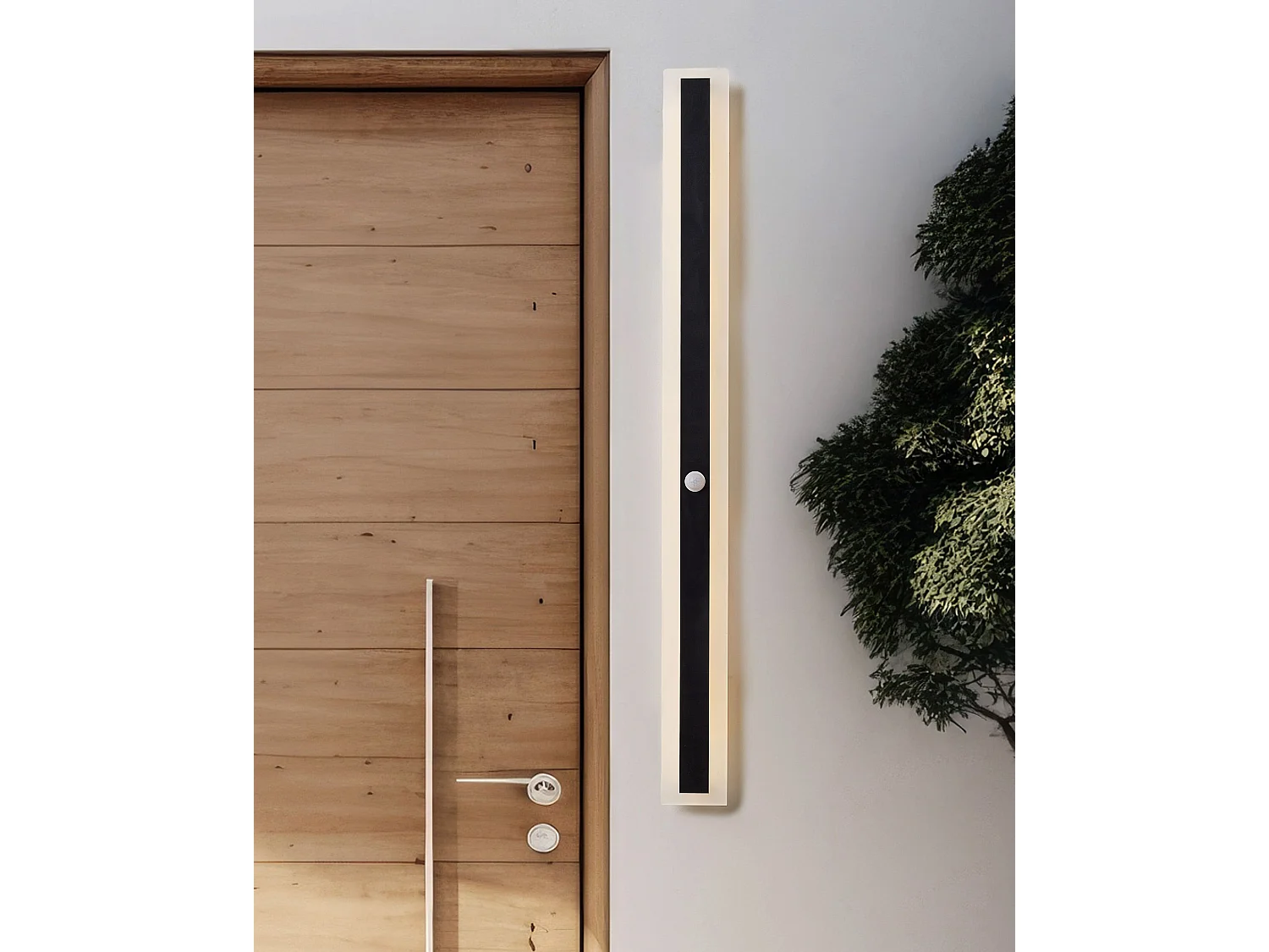 Lampe murale LED pour l'extérieur SAVANE Avec détecteur de mouvement Noir