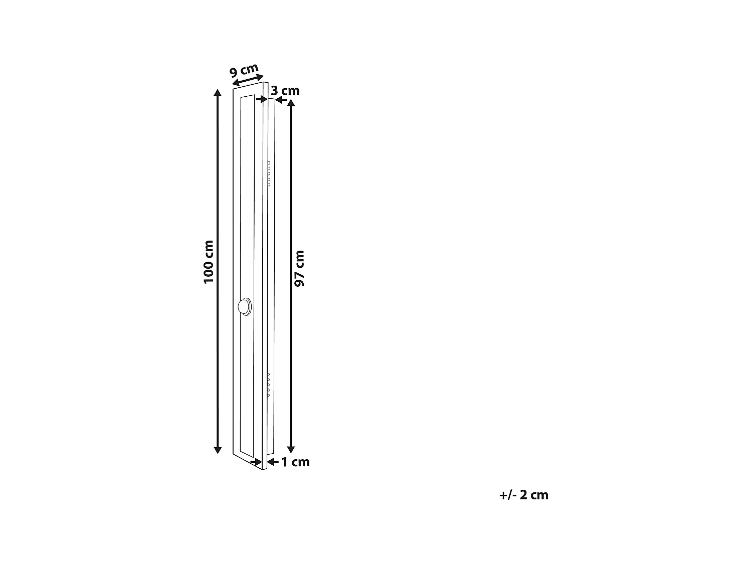 Outdoor LED wandlamp SAVANE Met bewegingssensor Zwart