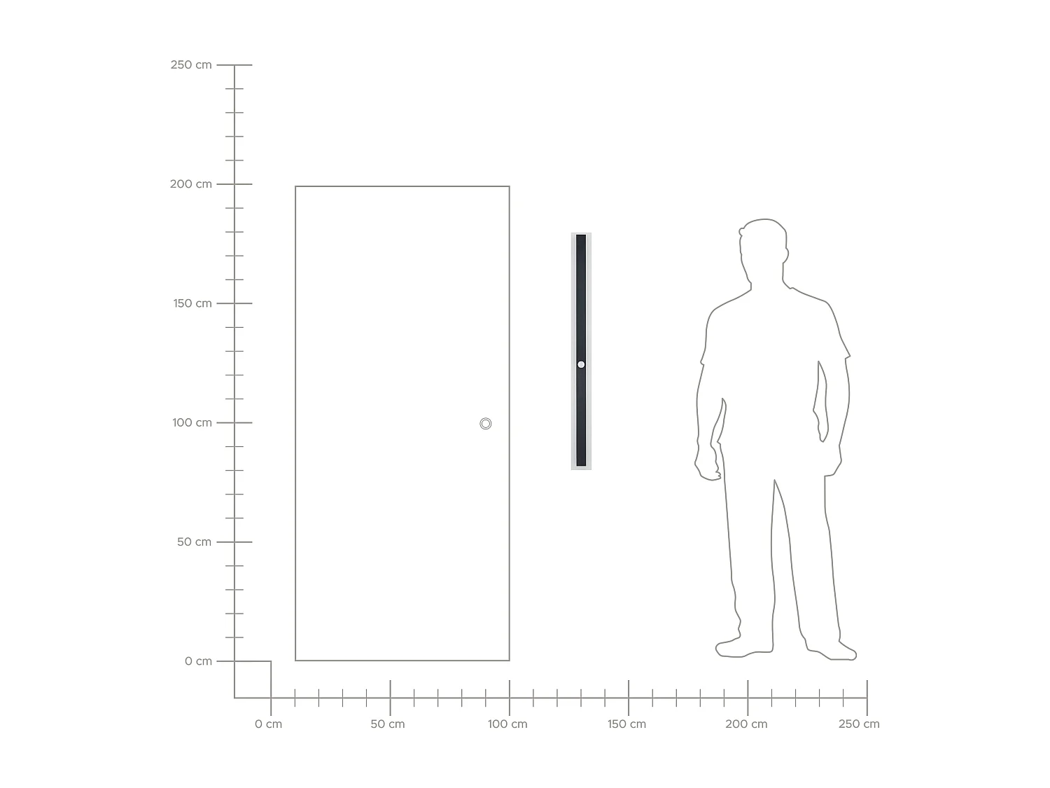 Lampa ścienna ogrodowa LED SAVANE Z czujnikiem ruchu Czarny