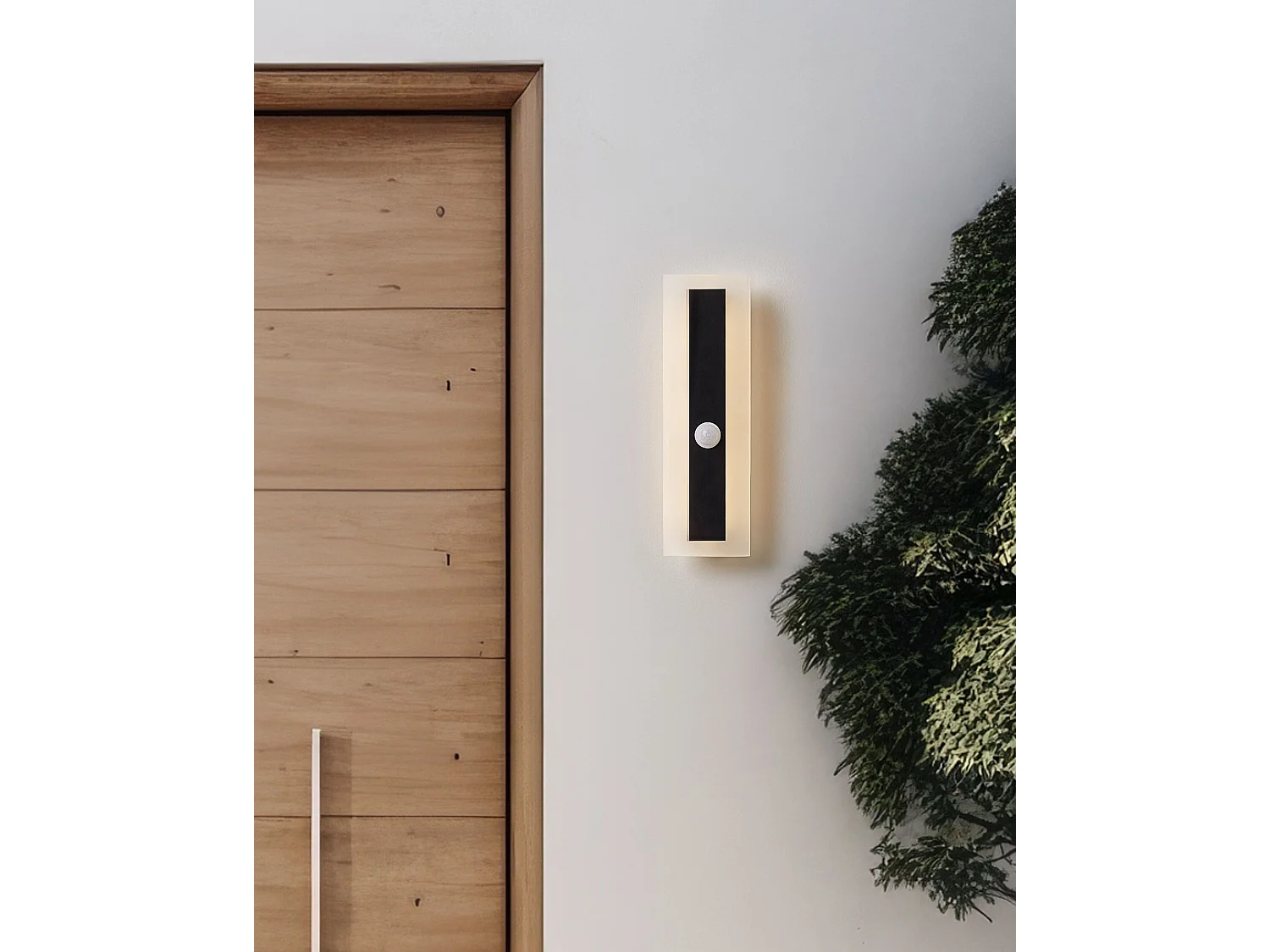 Lampe murale LED pour l'extérieur SAVANE Avec détecteur de mouvement Noir