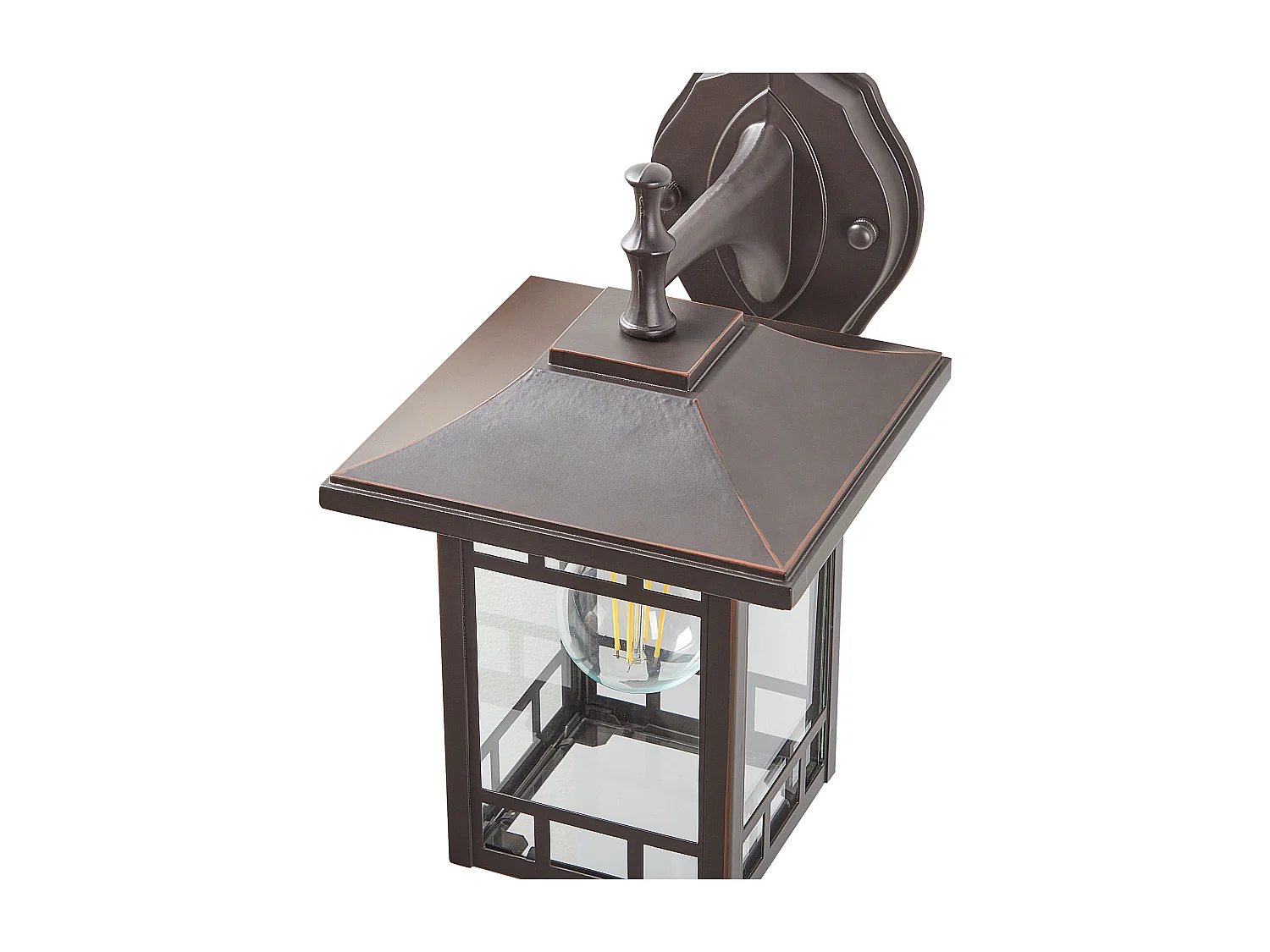 Lampa ścienna ogrodowa HERIOT Czarny