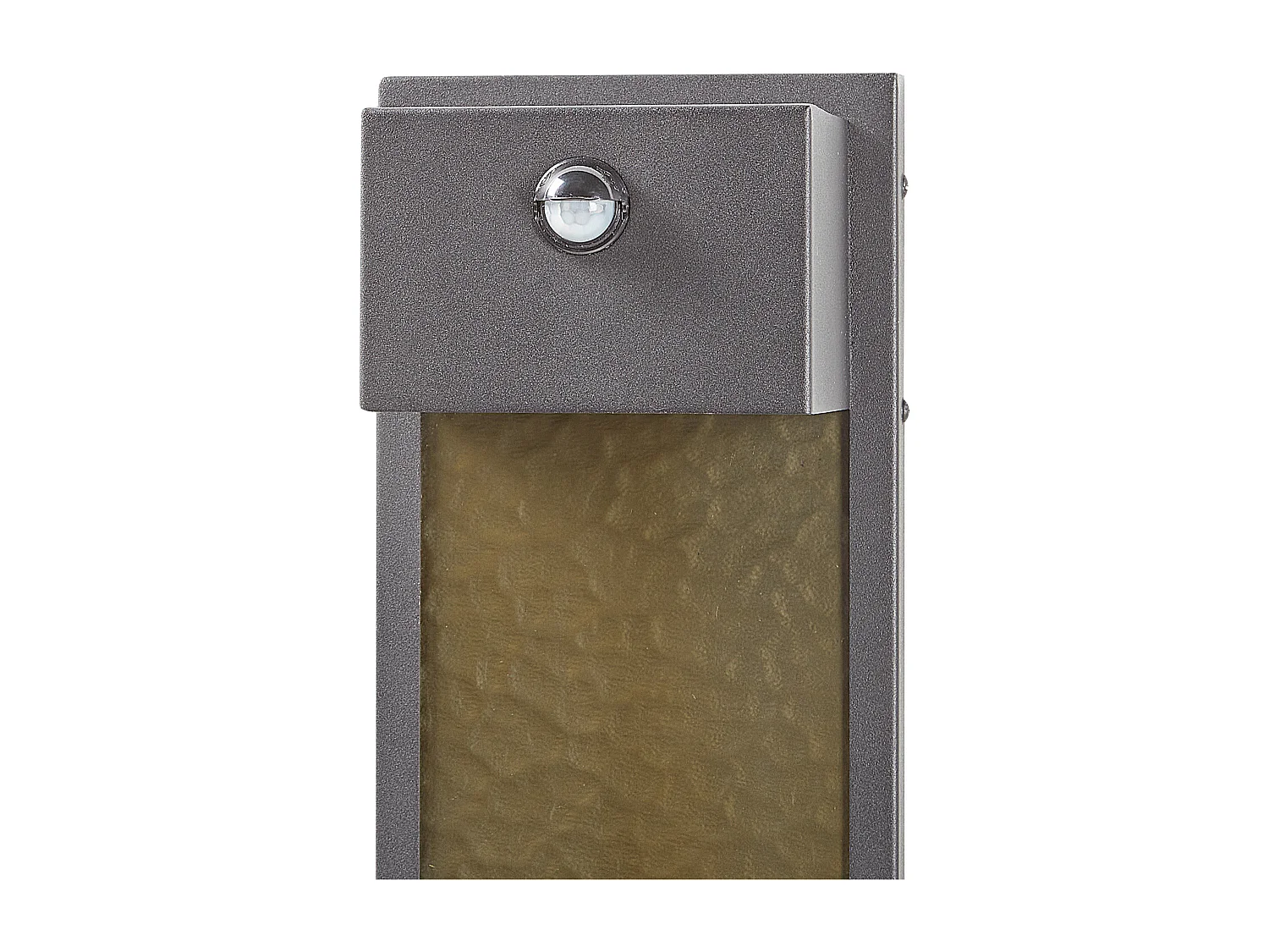 Wandleuchte LED Lampe 40 cm Metall Eisen Glas Modern Warmes Weißes Licht Bewegungssensor Grau Carron