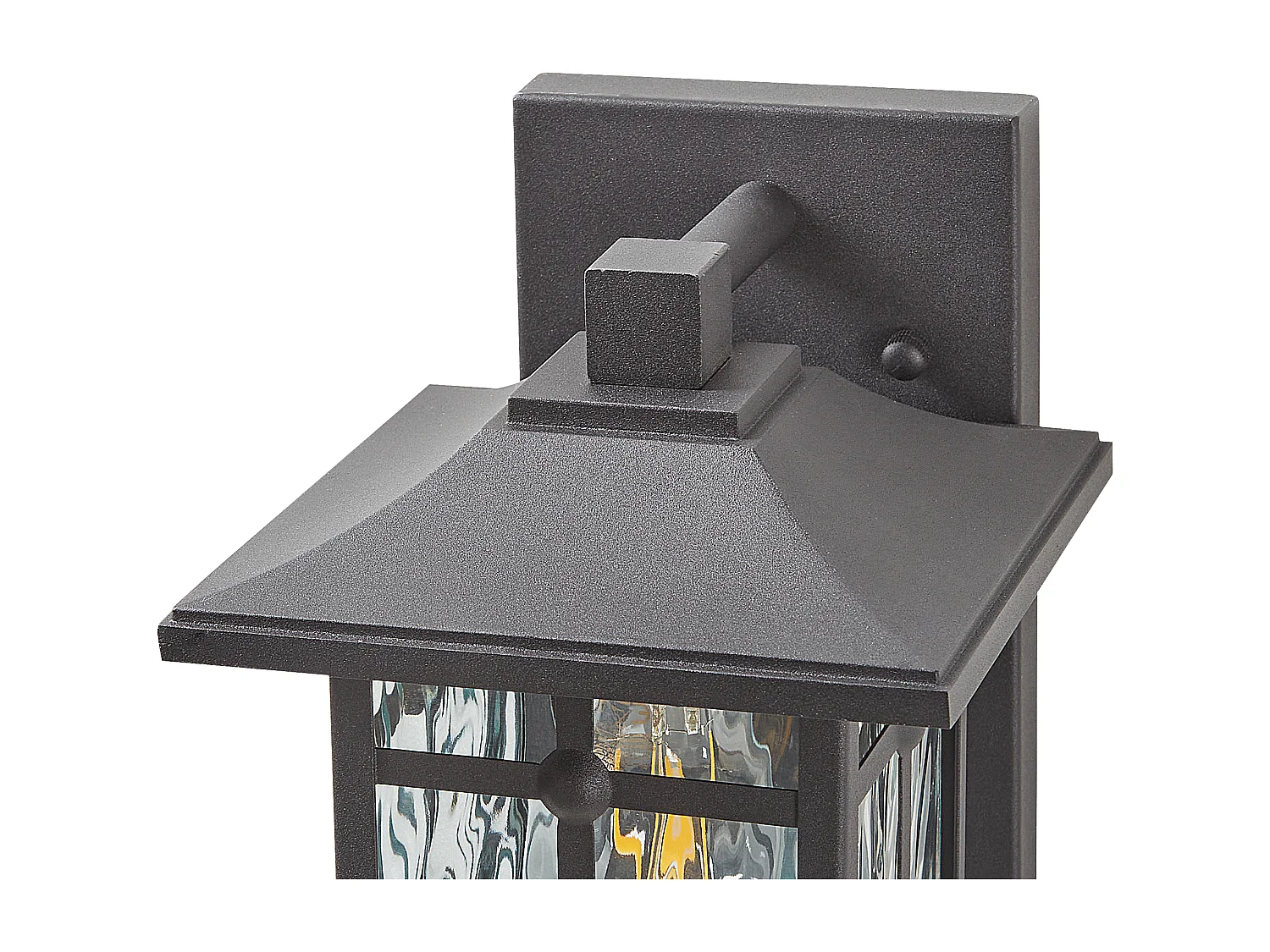 Lampa ścienna ogrodowa TEVIOT Z czujnikiem ruchu Czarny