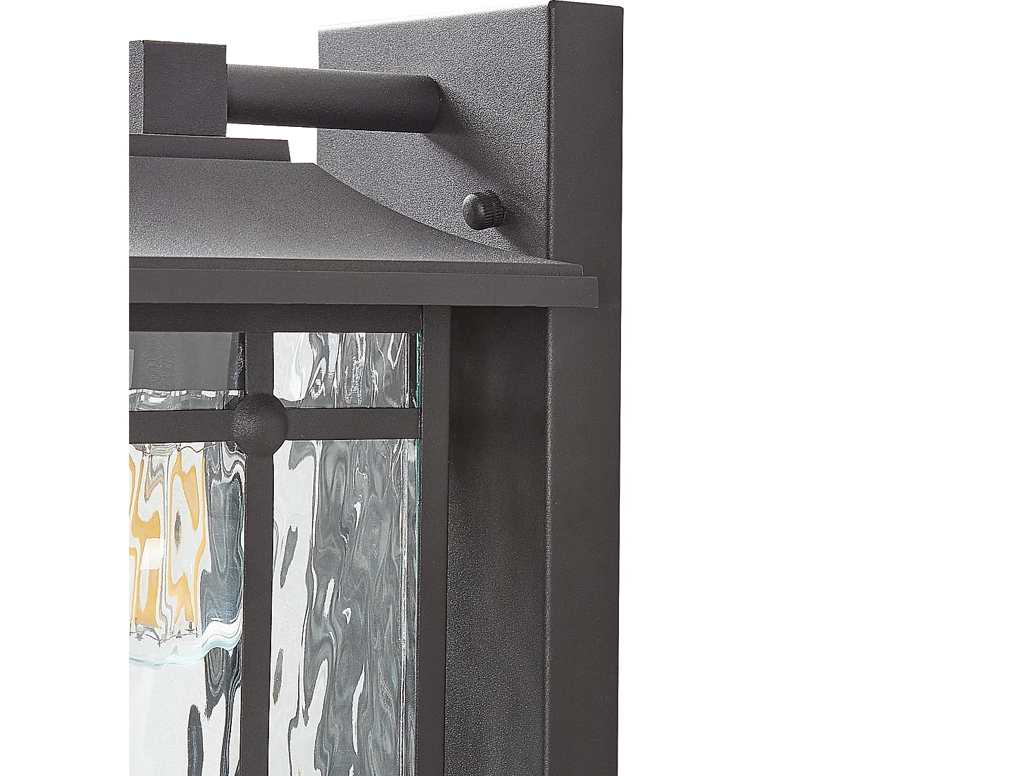 Lampa ścienna ogrodowa TEVIOT Z czujnikiem ruchu Czarny