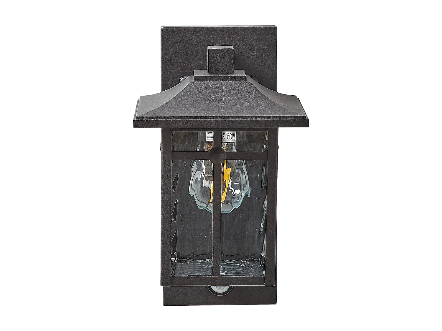 Lampa ścienna ogrodowa TEVIOT Z czujnikiem ruchu Czarny