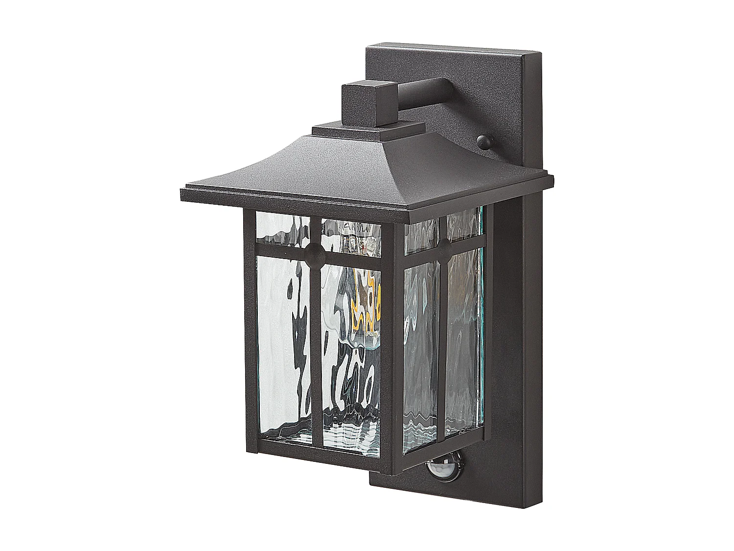 Lampa ścienna ogrodowa TEVIOT Z czujnikiem ruchu Czarny