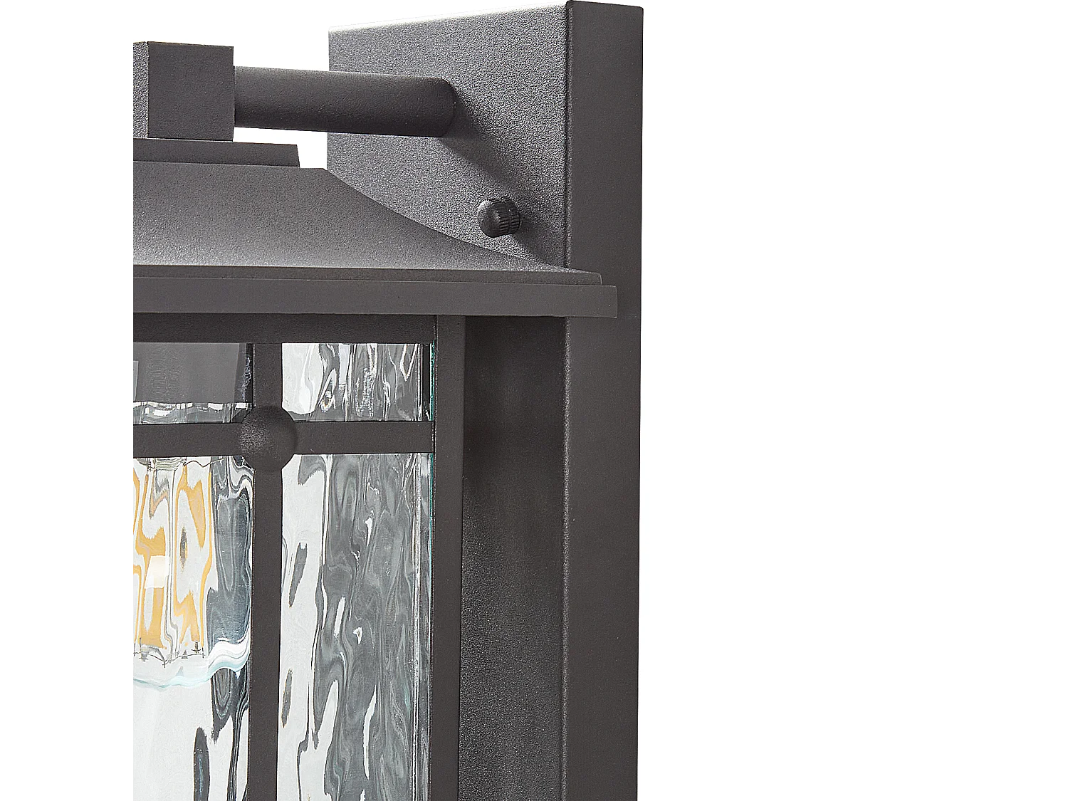 Lampa ścienna ogrodowa TEVIOT Z czujnikiem ruchu Czarny