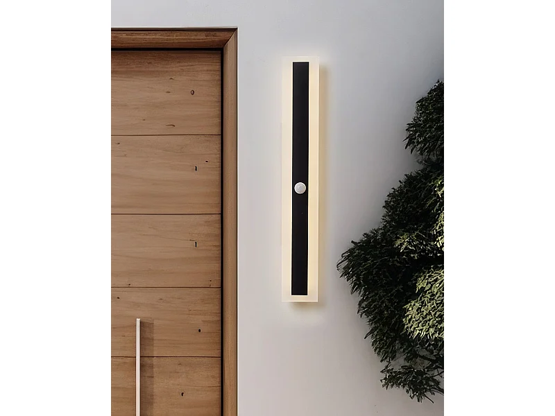 LED Aussenwandleuchte SAVANE mit Bewegungsmelder Schwarz