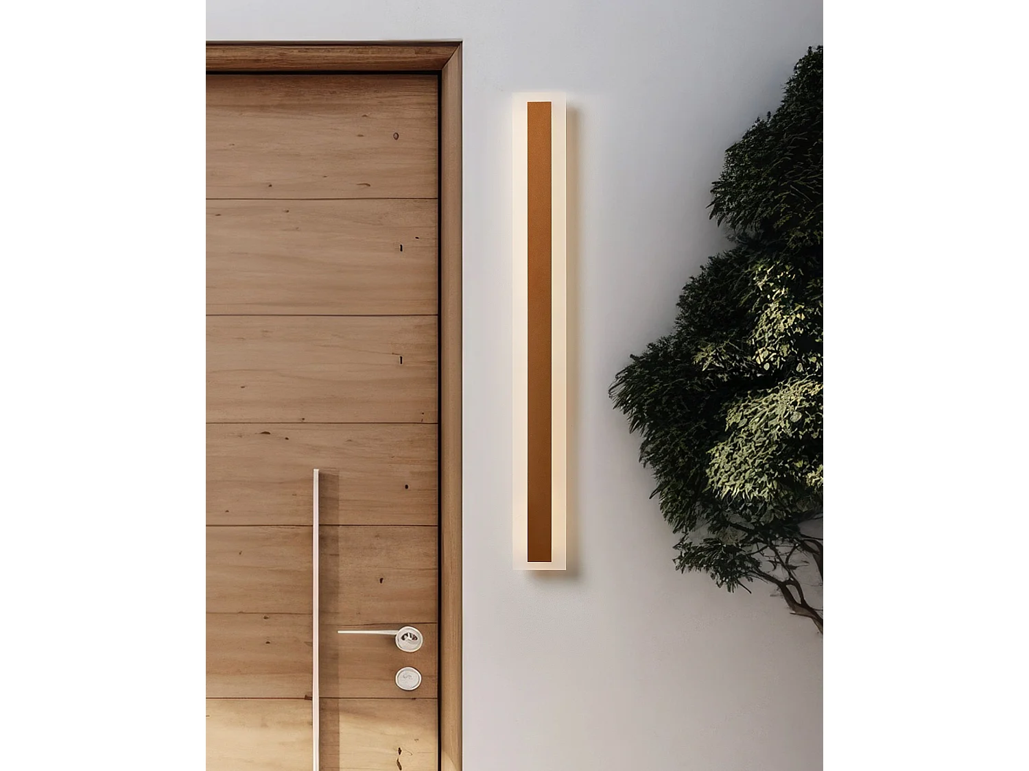 Iluminação LED de parede para exterior ROSALIE Dourado