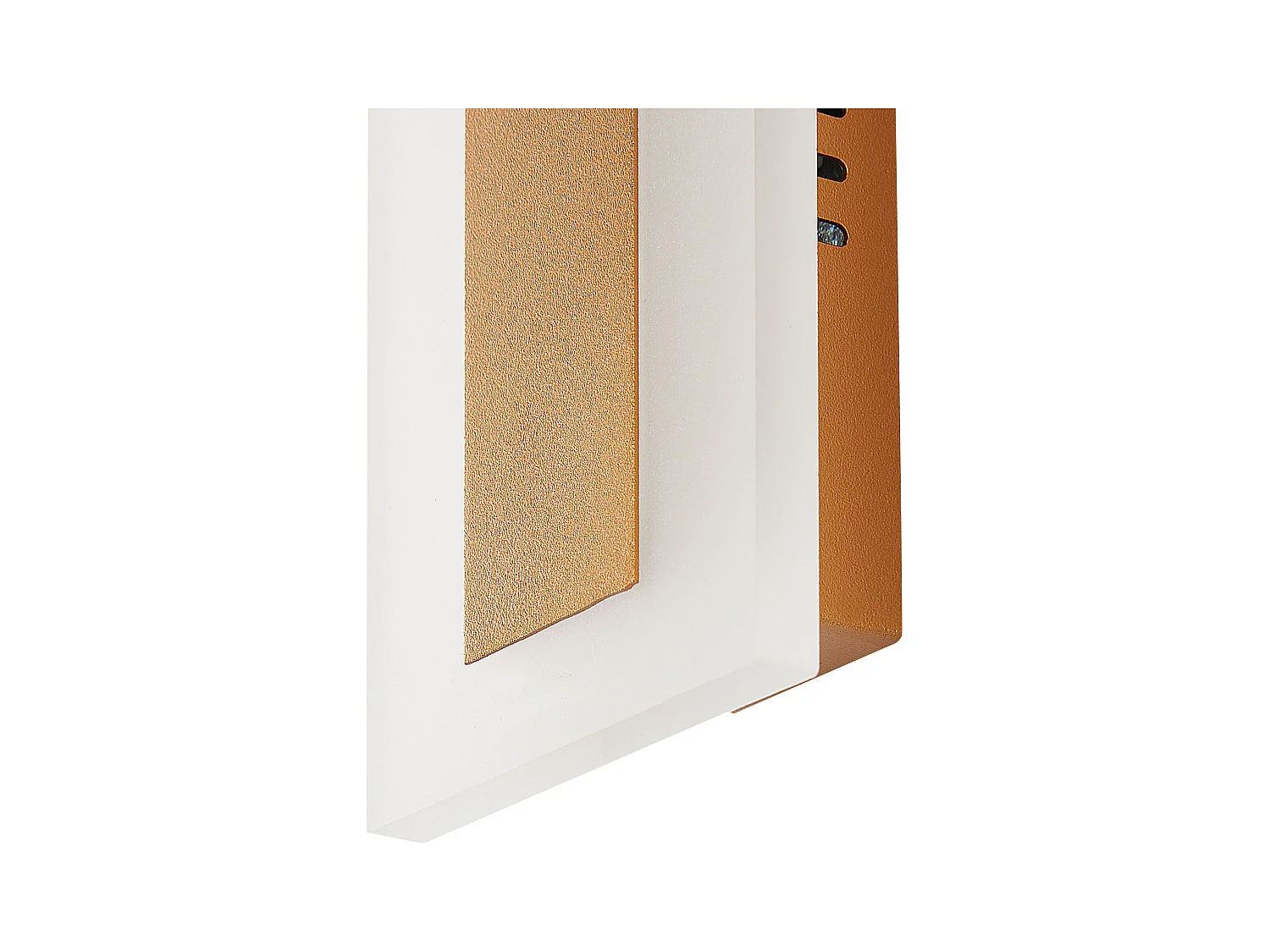 Außenwandleuchte LED Metall gold 80 cm lang rechteckig modern Rosalie
