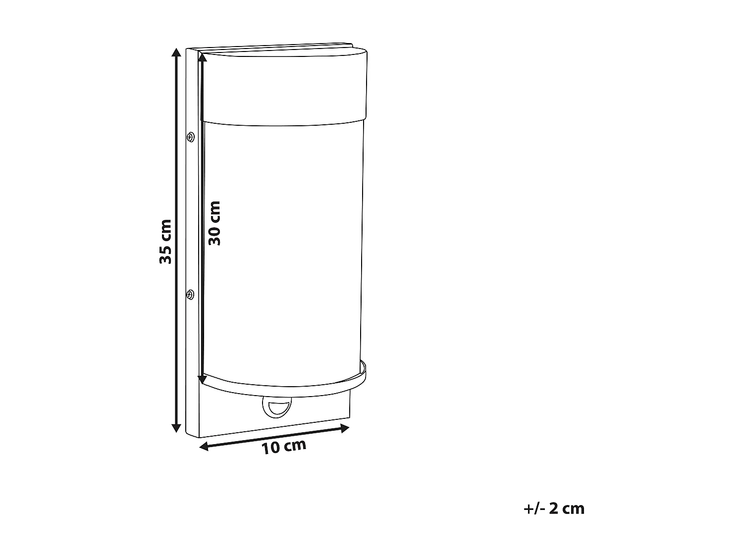 LED Aussenwandleuchte PHEPPIE mit Bewegungsmelder Schwarz