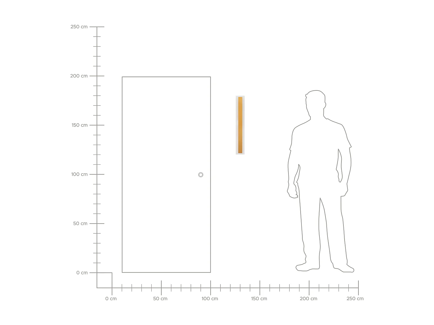 LED Aussenwandleuchte ROSALIE Gold