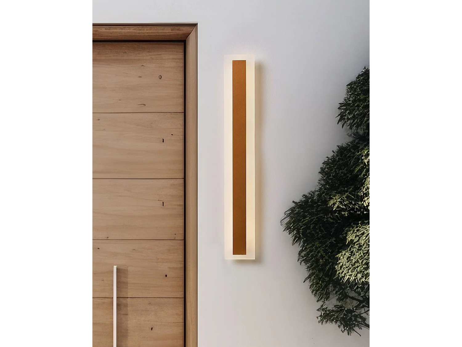 Lampa ścienna ogrodowa LED ROSALIE Złoty