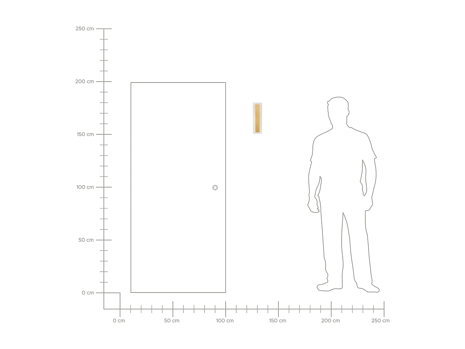 Lampe murale LED pour l'extérieur ROSALIE Doré