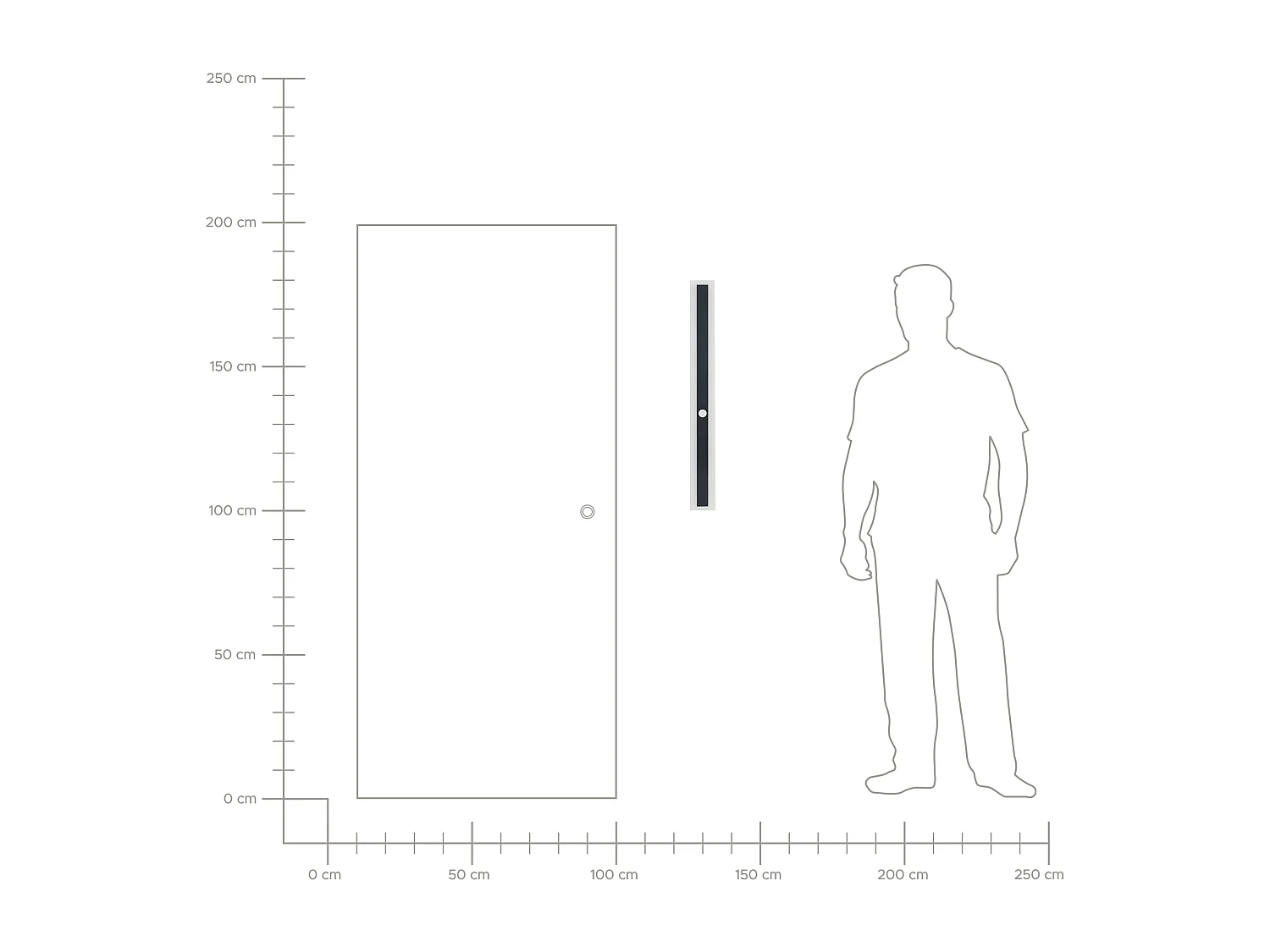 Lampe murale LED pour l'extérieur SAVANE Avec détecteur de mouvement Noir