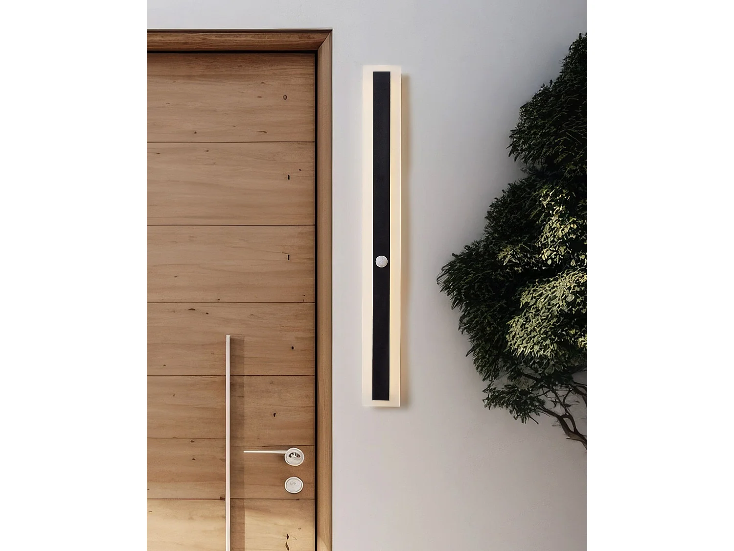 Lampe murale LED pour l'extérieur SAVANE Avec détecteur de mouvement Noir