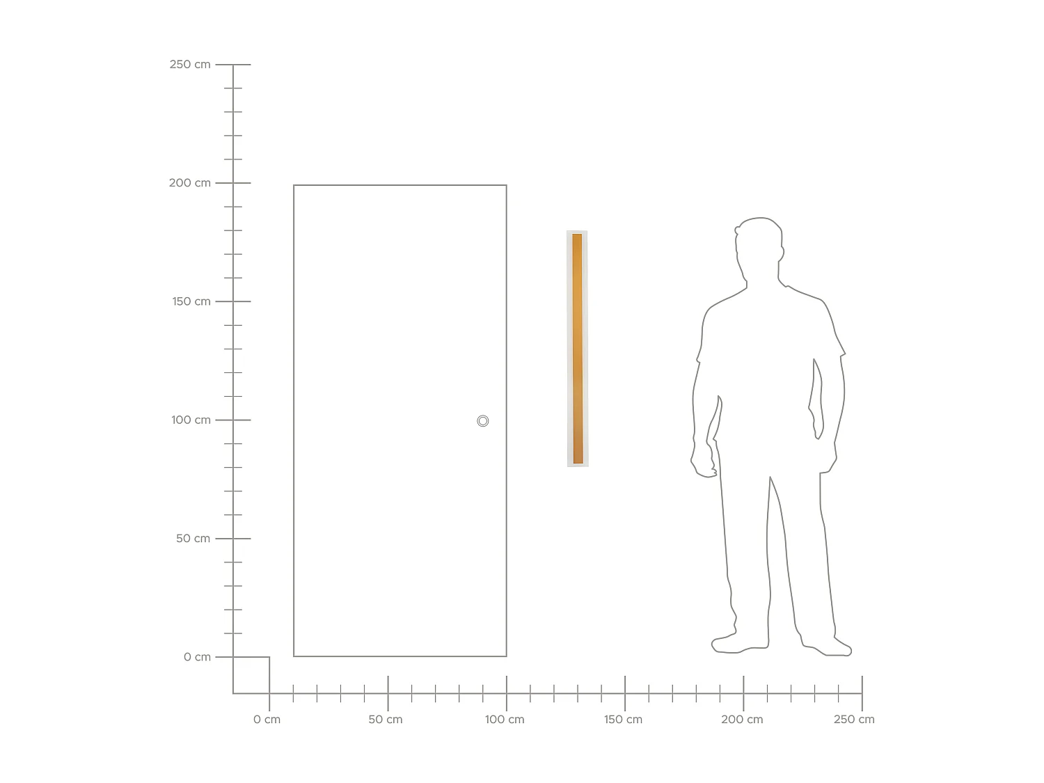 LED Aussenwandleuchte ROSALIE Gold