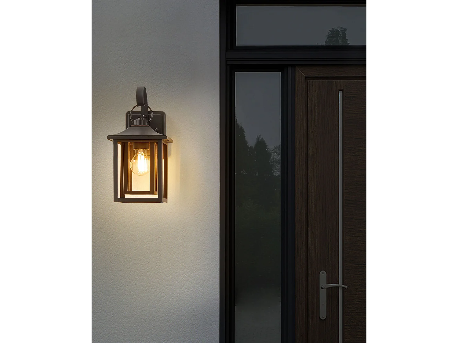 Lampe murale pour l'extérieur ALMOND Noir