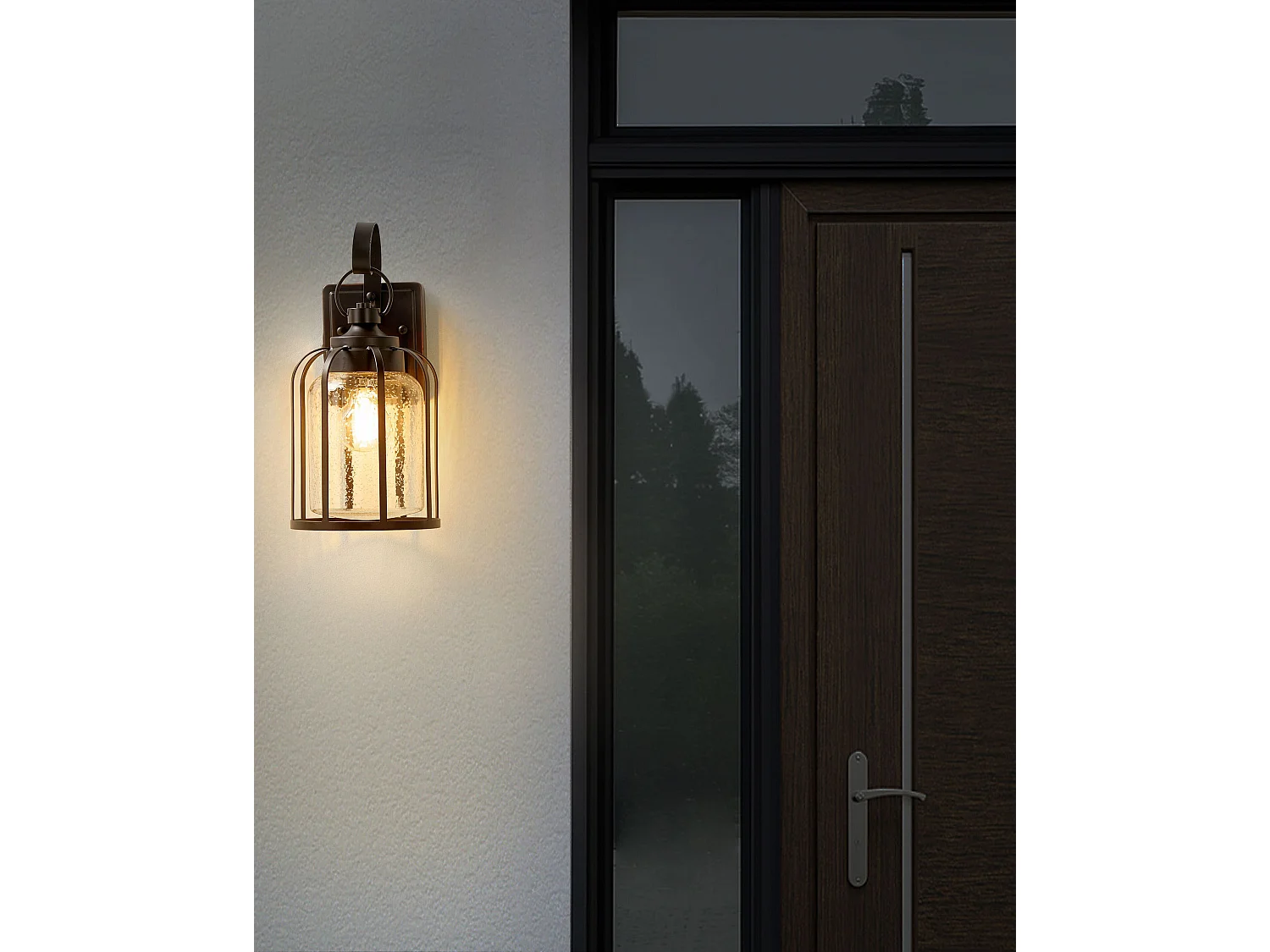 Aussenwandleuchte WOOLER Schwarz