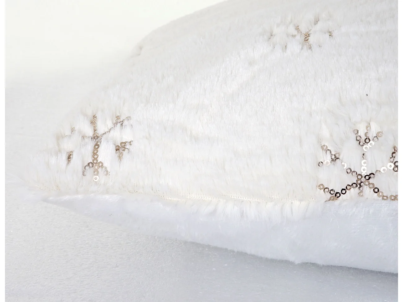 Woonplaid + sierkussen Sneeuw (2-delig)