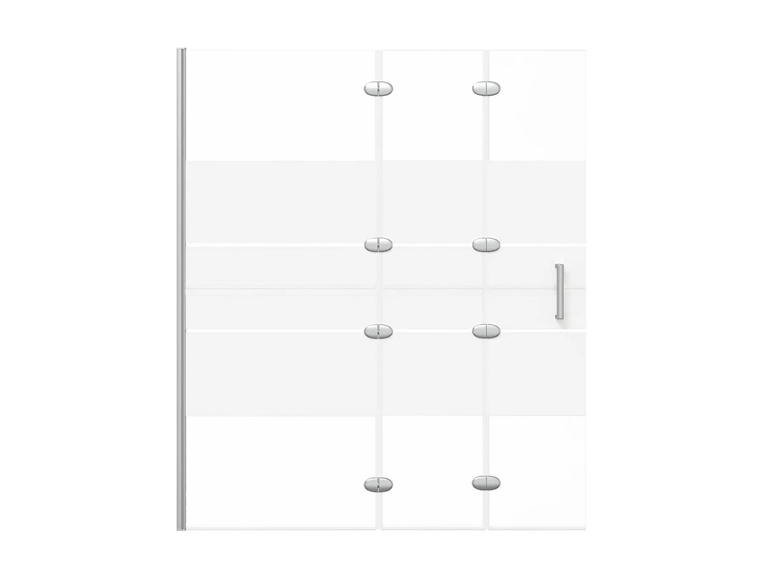 Paroi de douche pliable ESG 120x140 cm Blanc WVGQ9249