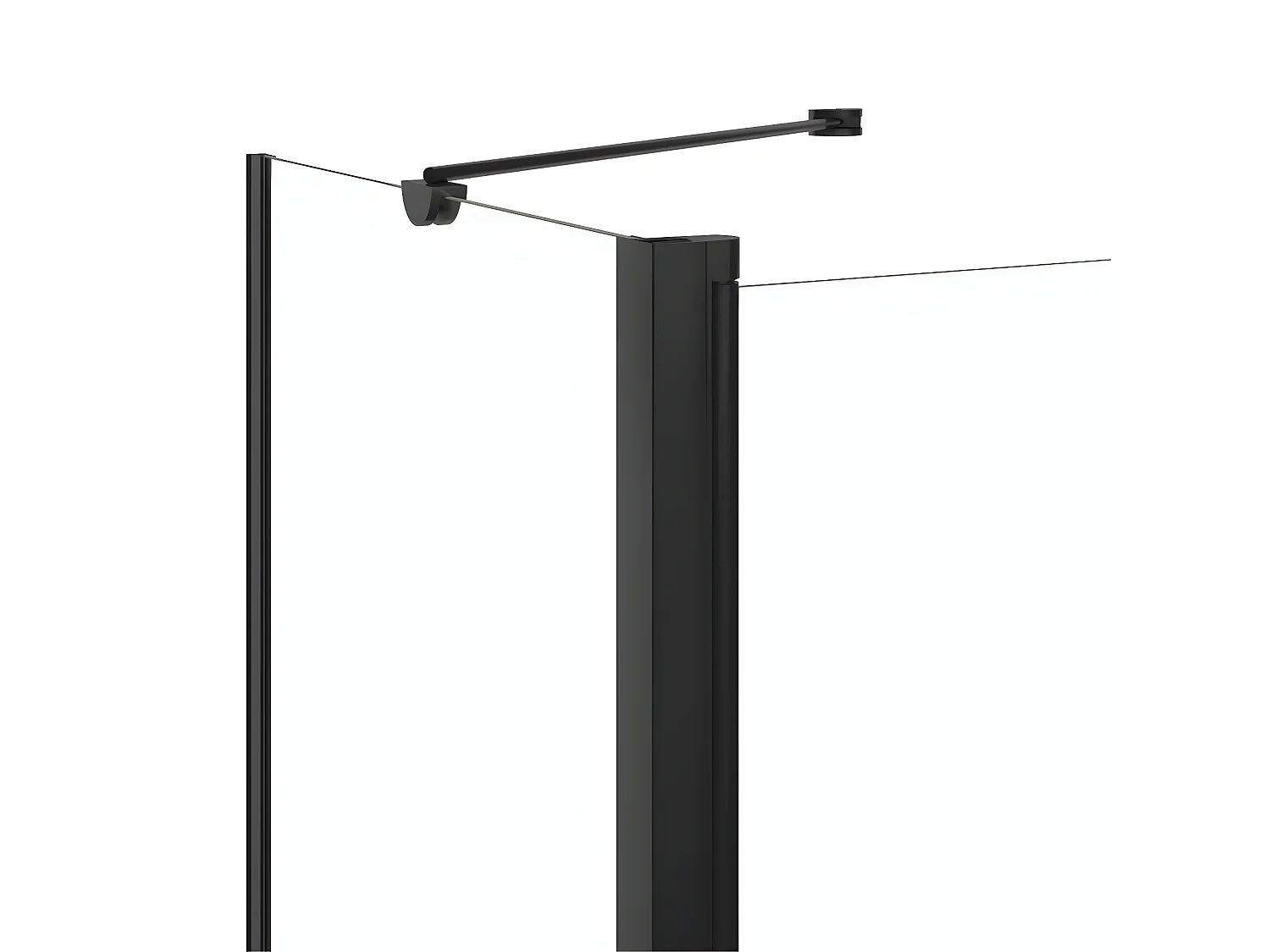 Paroi de douche pliante ESG 120x68x130 cm noir WVGQ6568