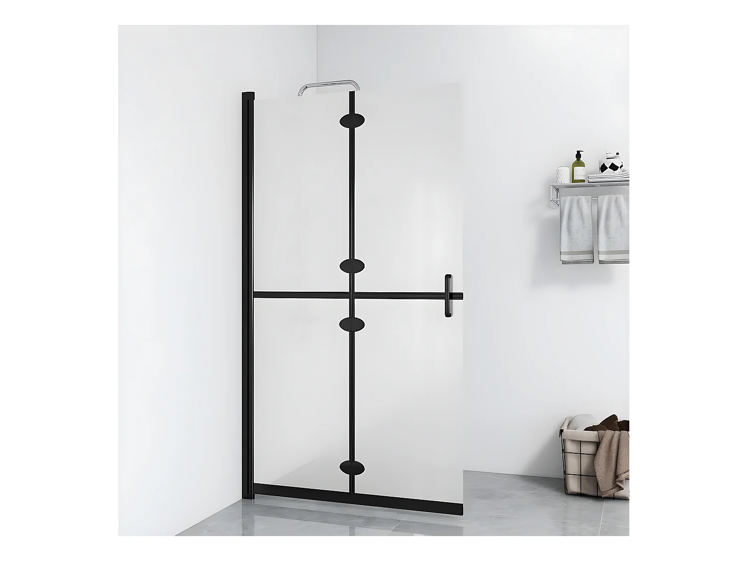 Paroi de douche pliable Verre ESG dépoli 100x190 cm WVGQ5562