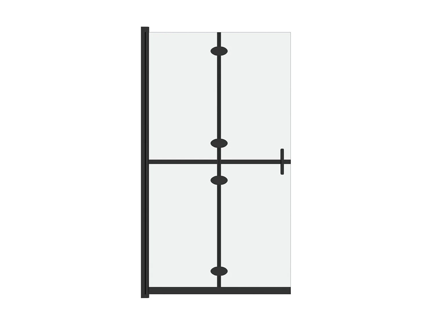 Paroi de douche pliable Verre ESG dépoli 100x190 cm WVGQ5562
