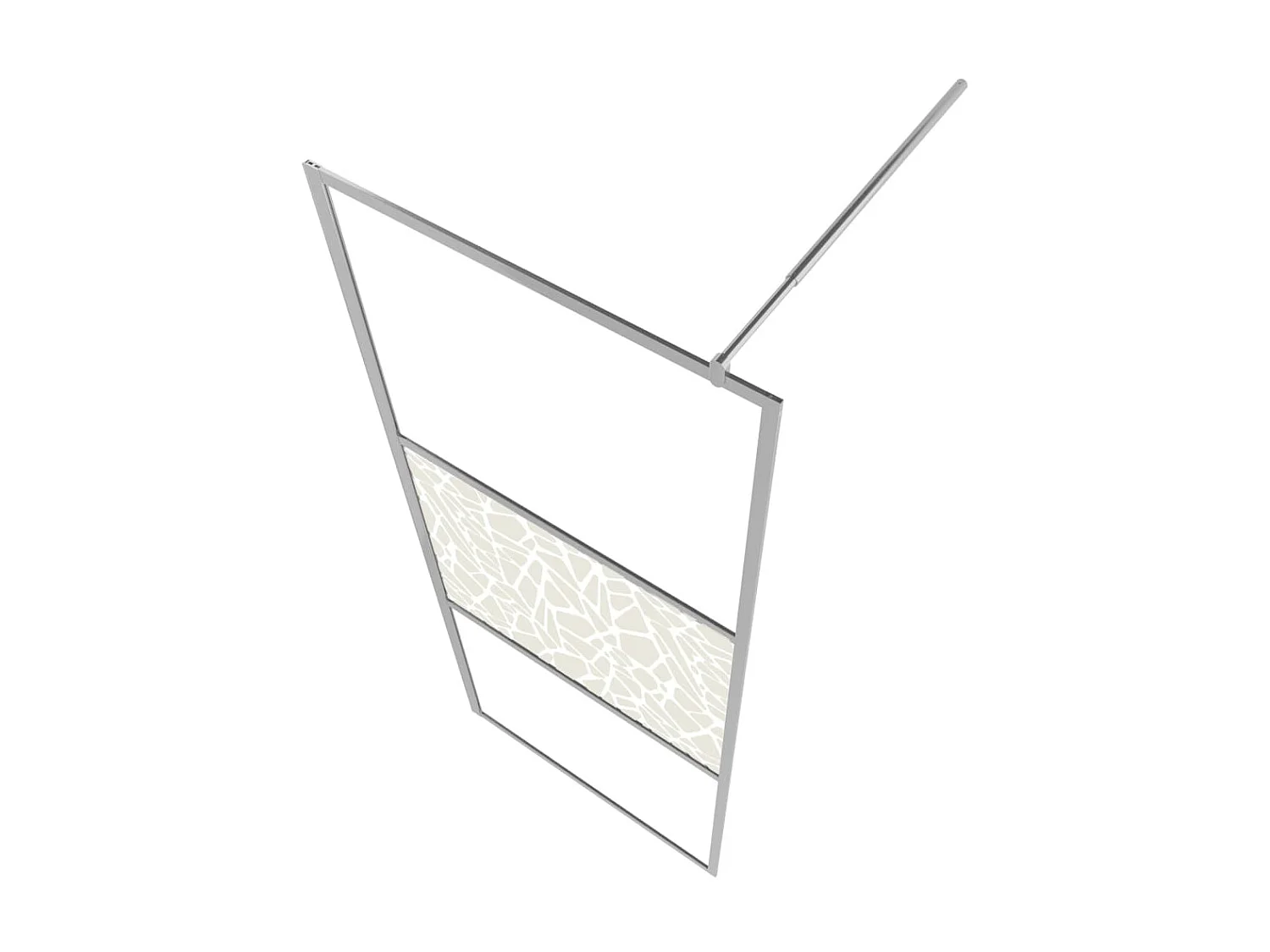 Paroi de douche à l'italienne à verre ESG pierre 100x195 cm WVGQ4184