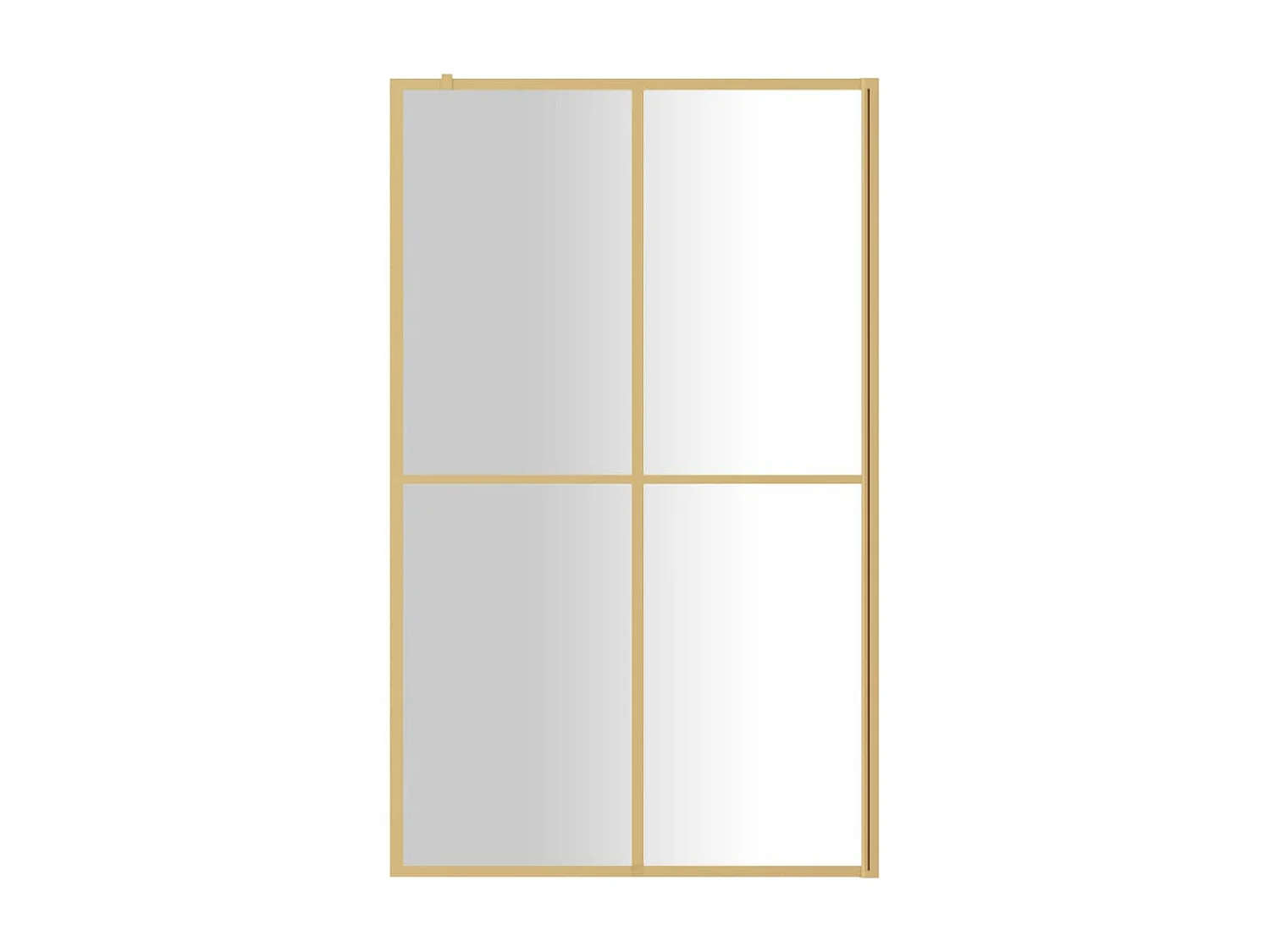 Divisória de chuveiro 118x195 cm vidro transparente ESG dourado PT356009
