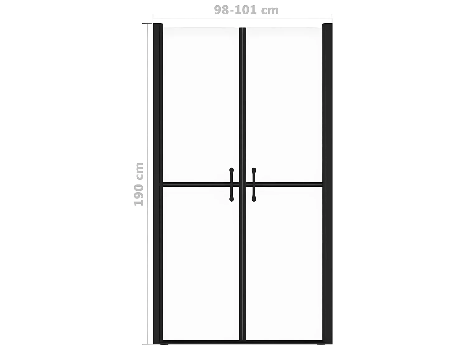 Porte de douche ESG dépoli (98-101)x190 cm WVGQ5977