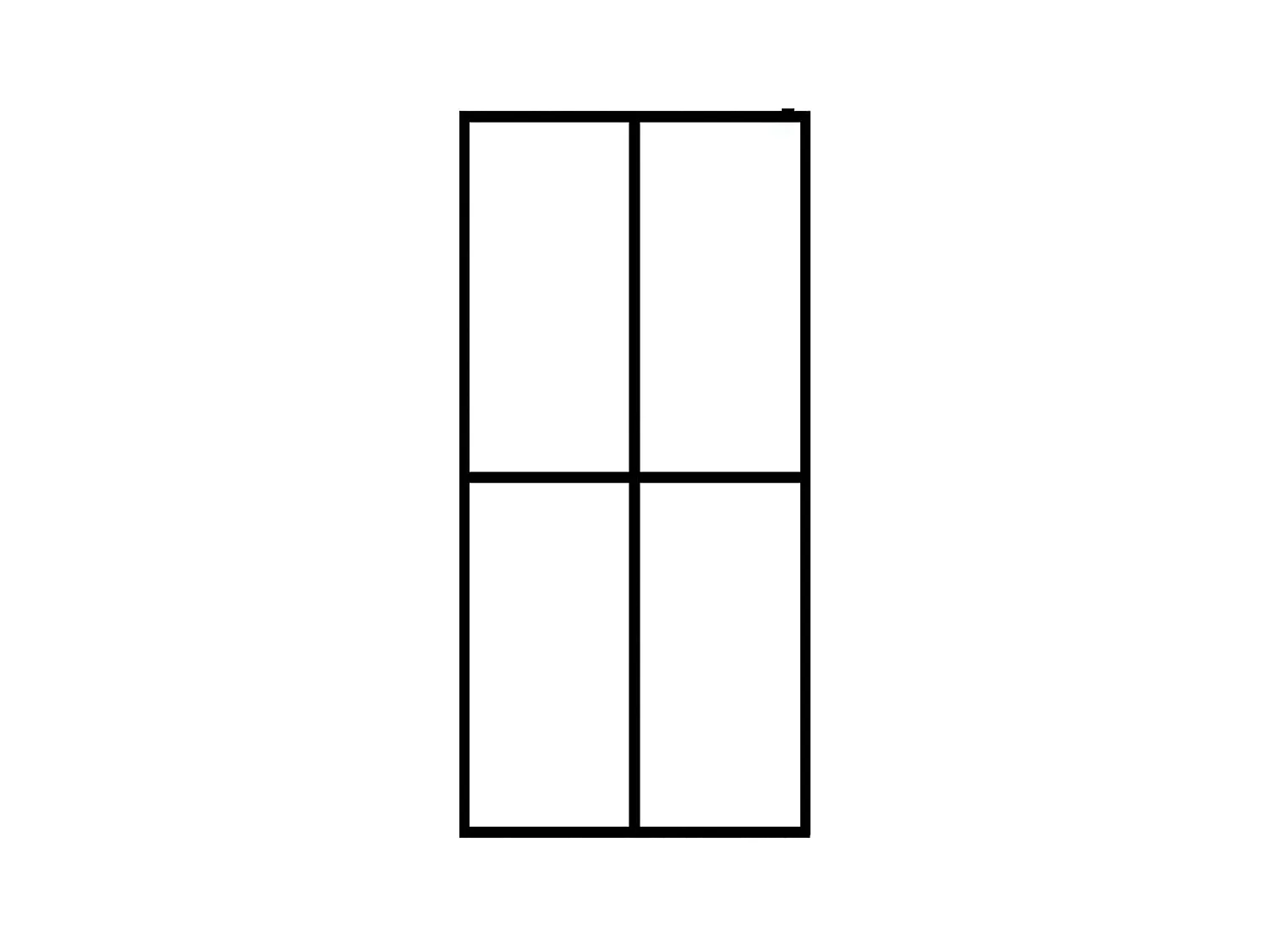 Divisória de chuveiro vidro temperado fosco 90x195 cm PT762281