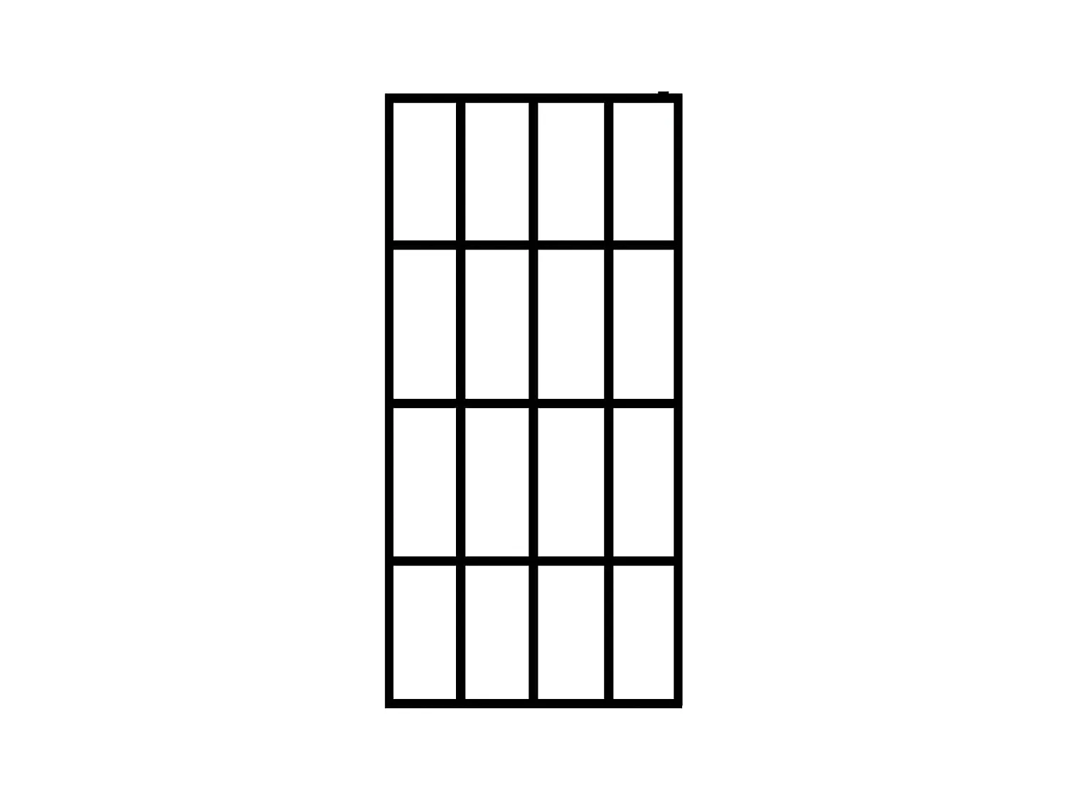 Mampara de ducha vidrio templado esmerilado 118x190 cm ES66275