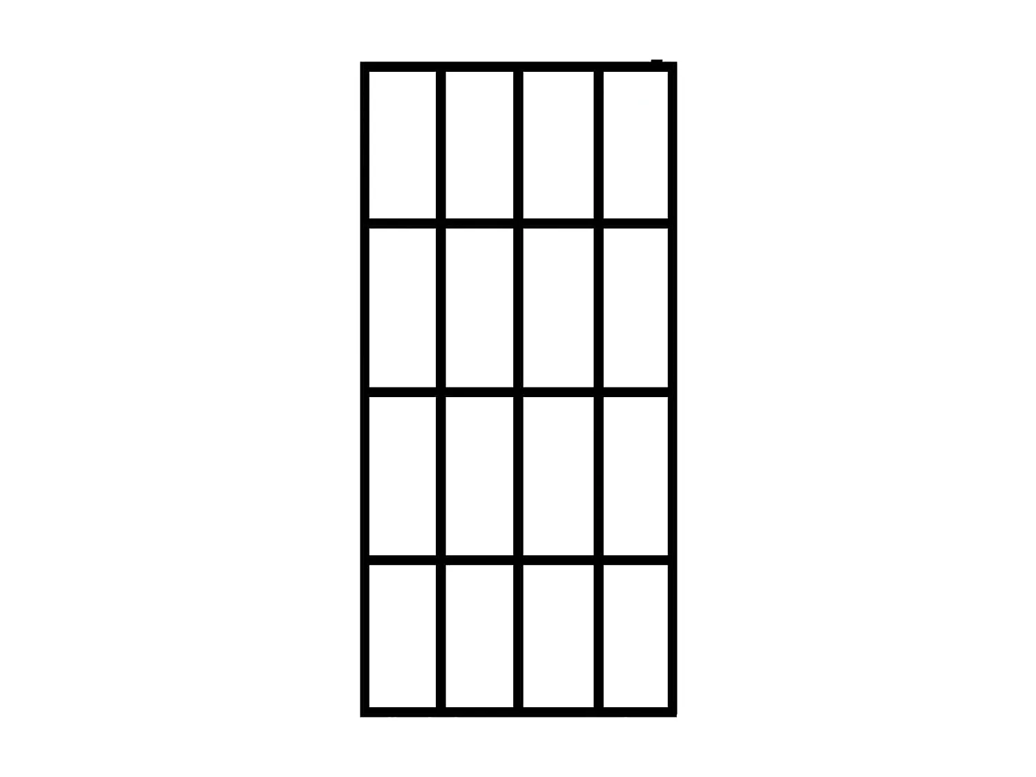 Mampara de ducha vidrio templado esmerilado 118x190 cm ES66275